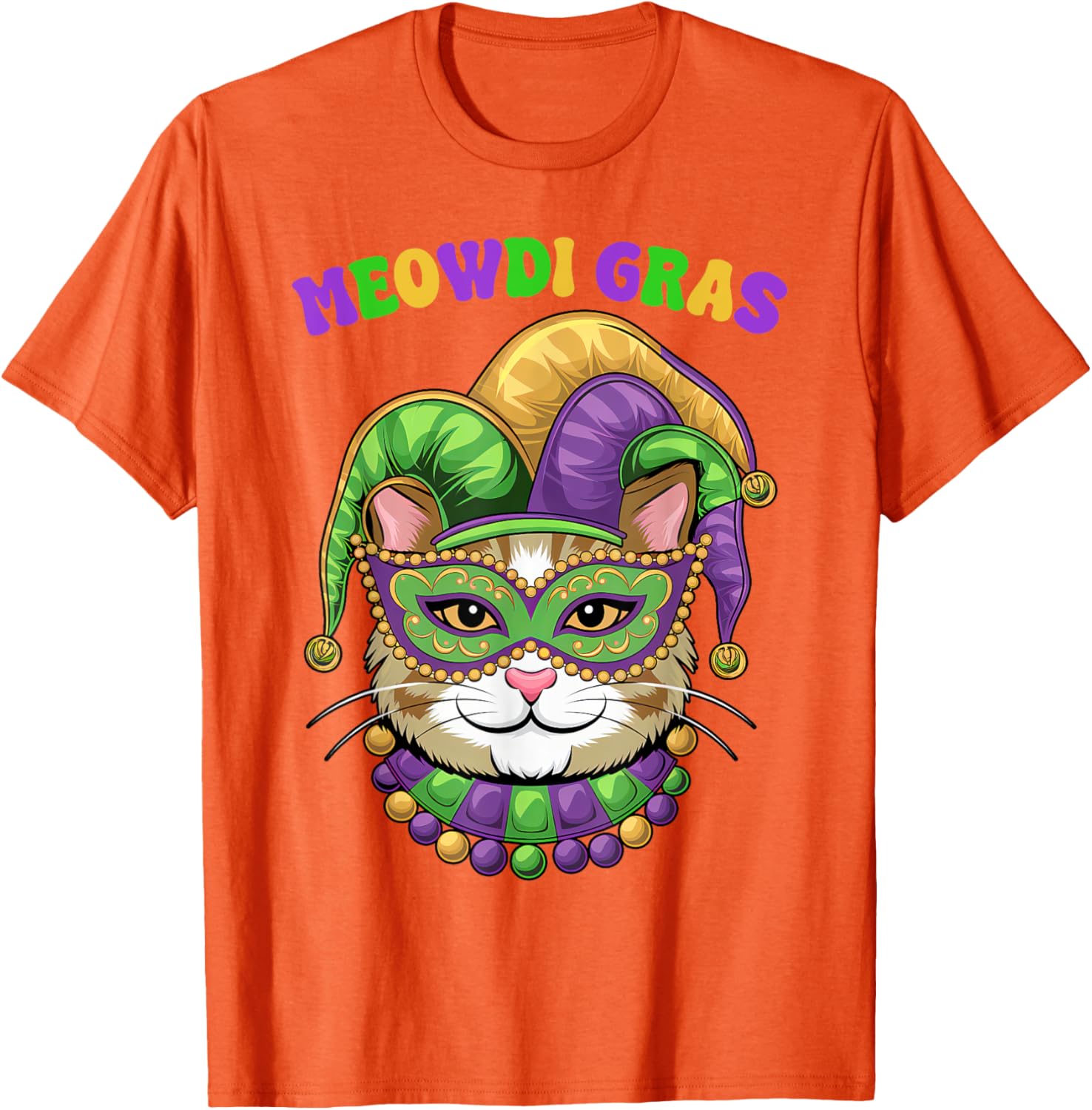 Meowdi Gras Mardi Gras Cat Lover T-Shirt New Orleans Style Fun Apparel - 23
