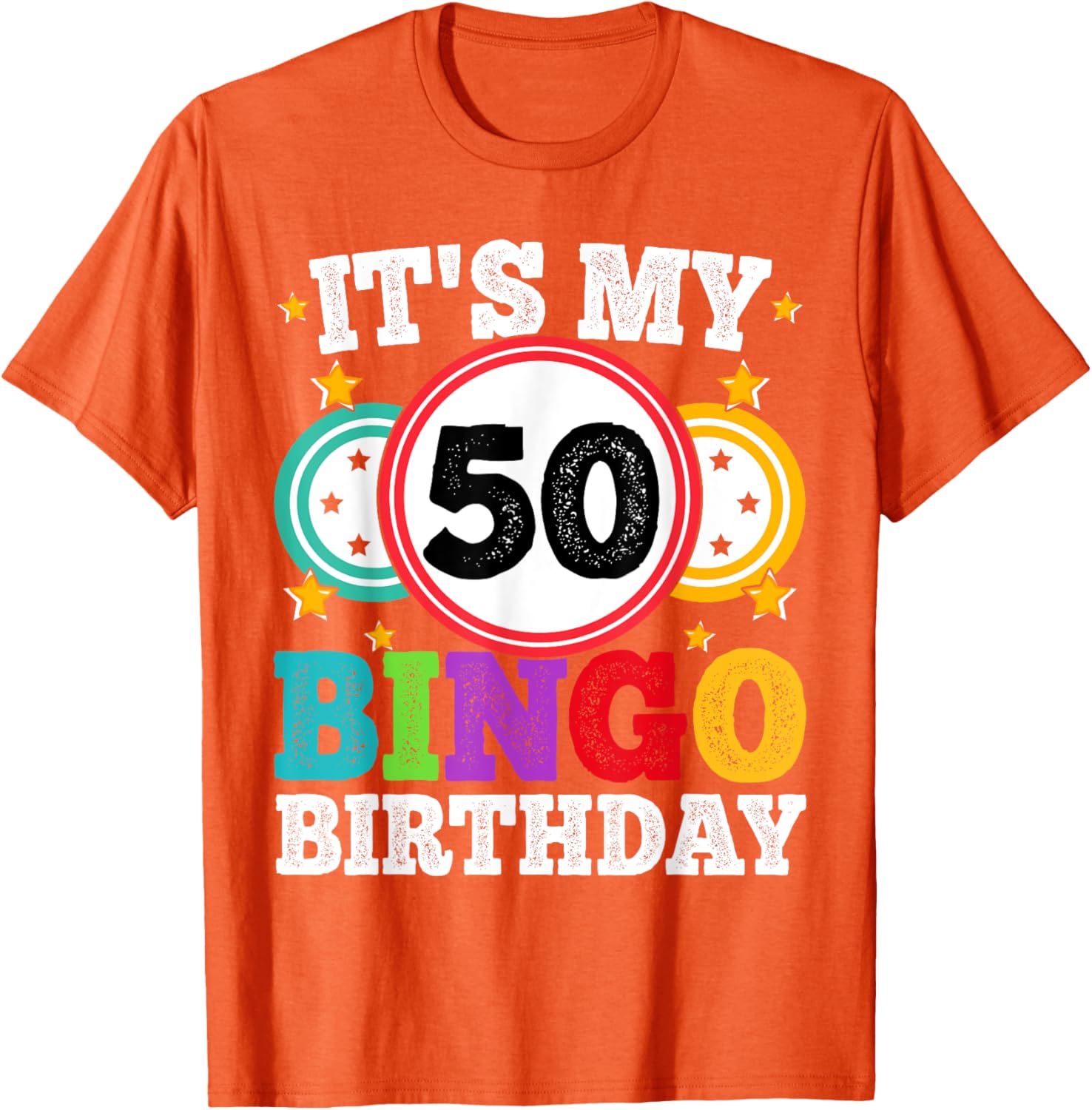 Funny 50th Birthday Bingo T-Shirt for Men and Women Gift Idea - 20