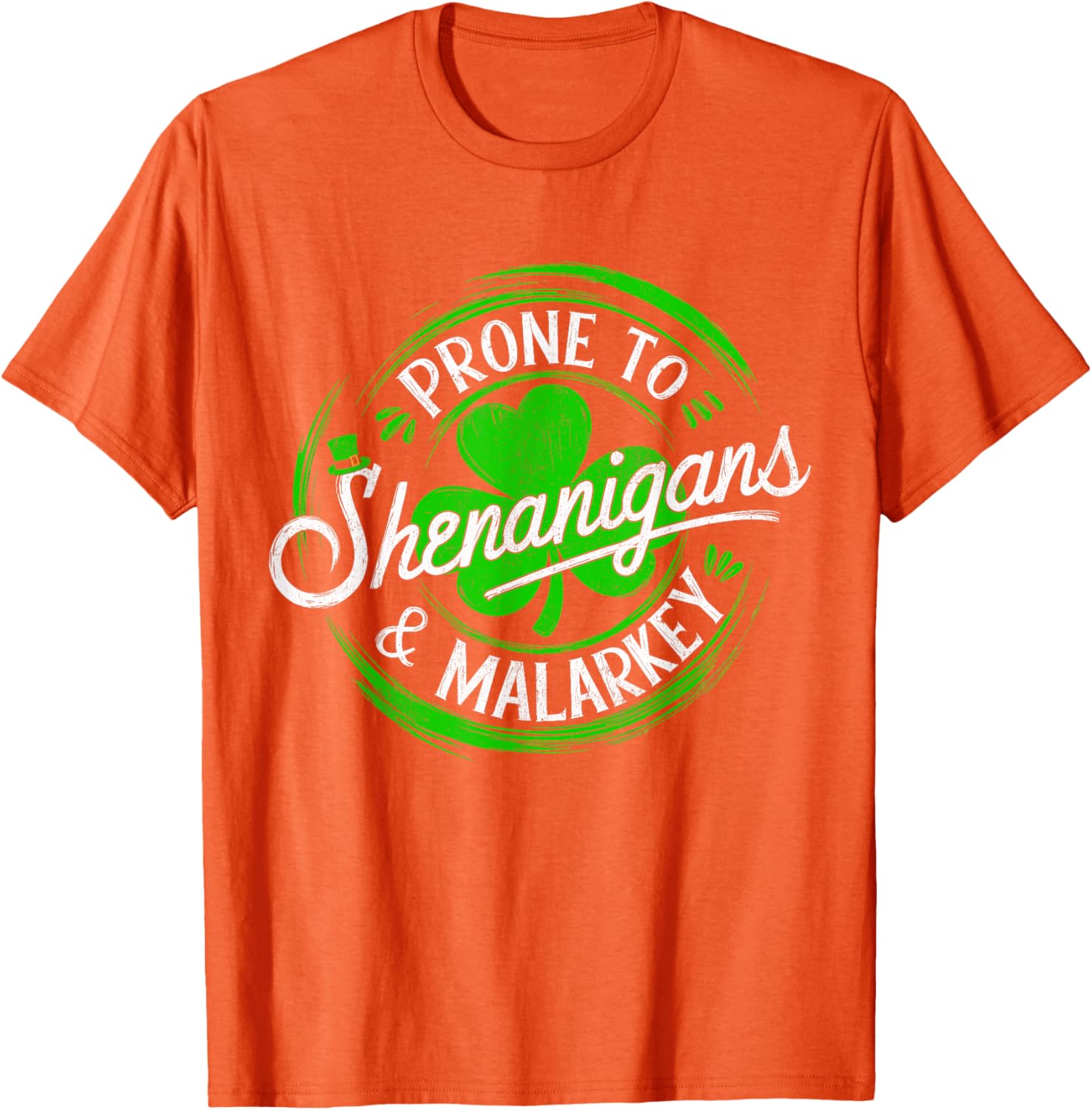 Prone to Shenanigans St Patrick's Day Shamrock T-Shirt for Fun Celebrations - 5