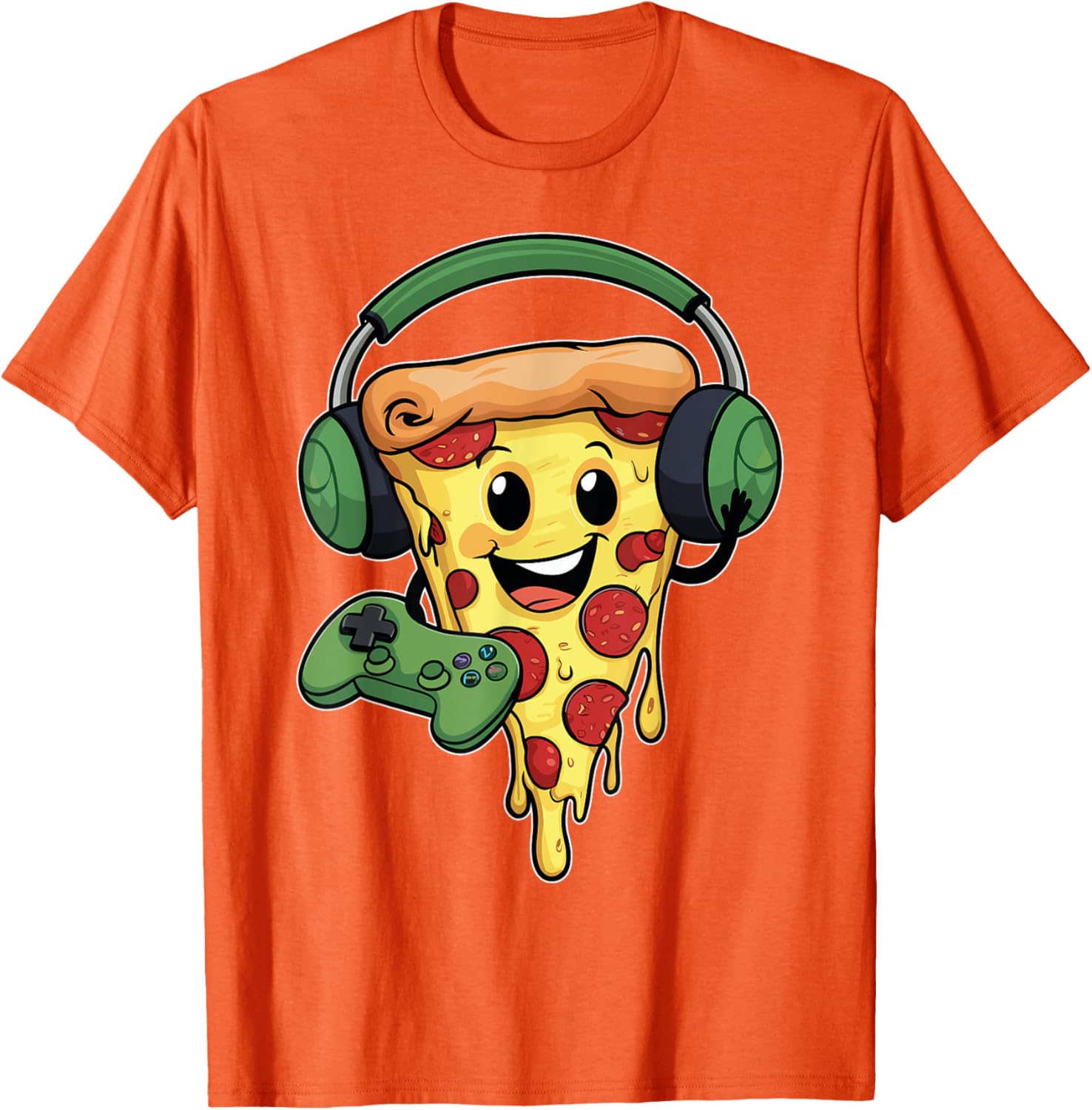 Funny Gamer Pizza Lovers T-Shirt for Video Game Enthusiasts - 13