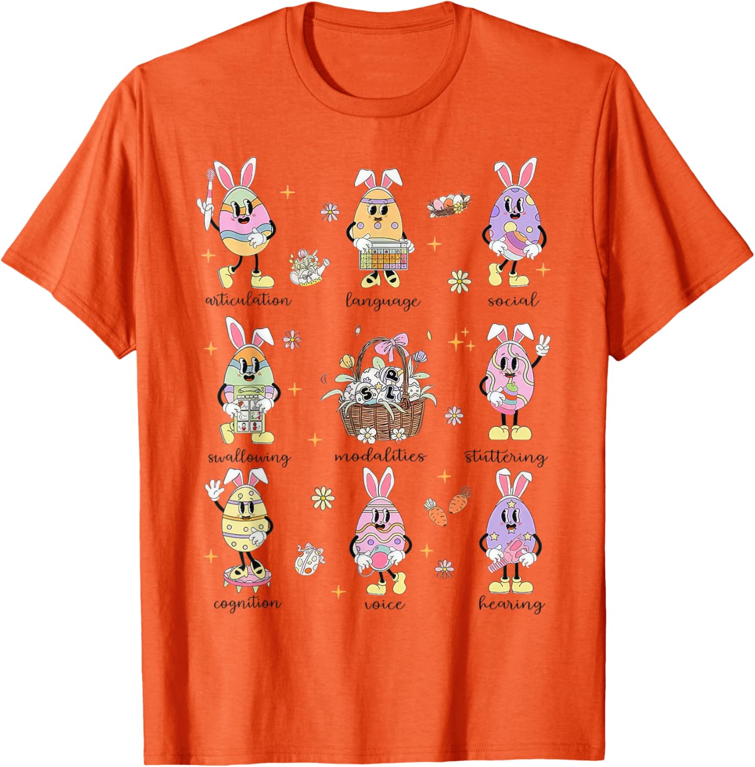 Easter Bunny SLP T-Shirt for Speech Language Pathologists in Spring - 2