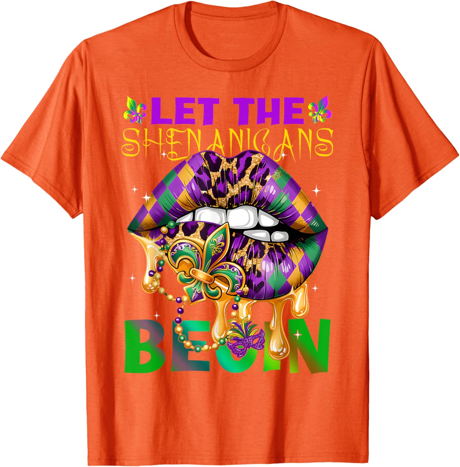 Let The Shenanigans Begin Mardi Gras T-Shirt for Kids and Adults - 24