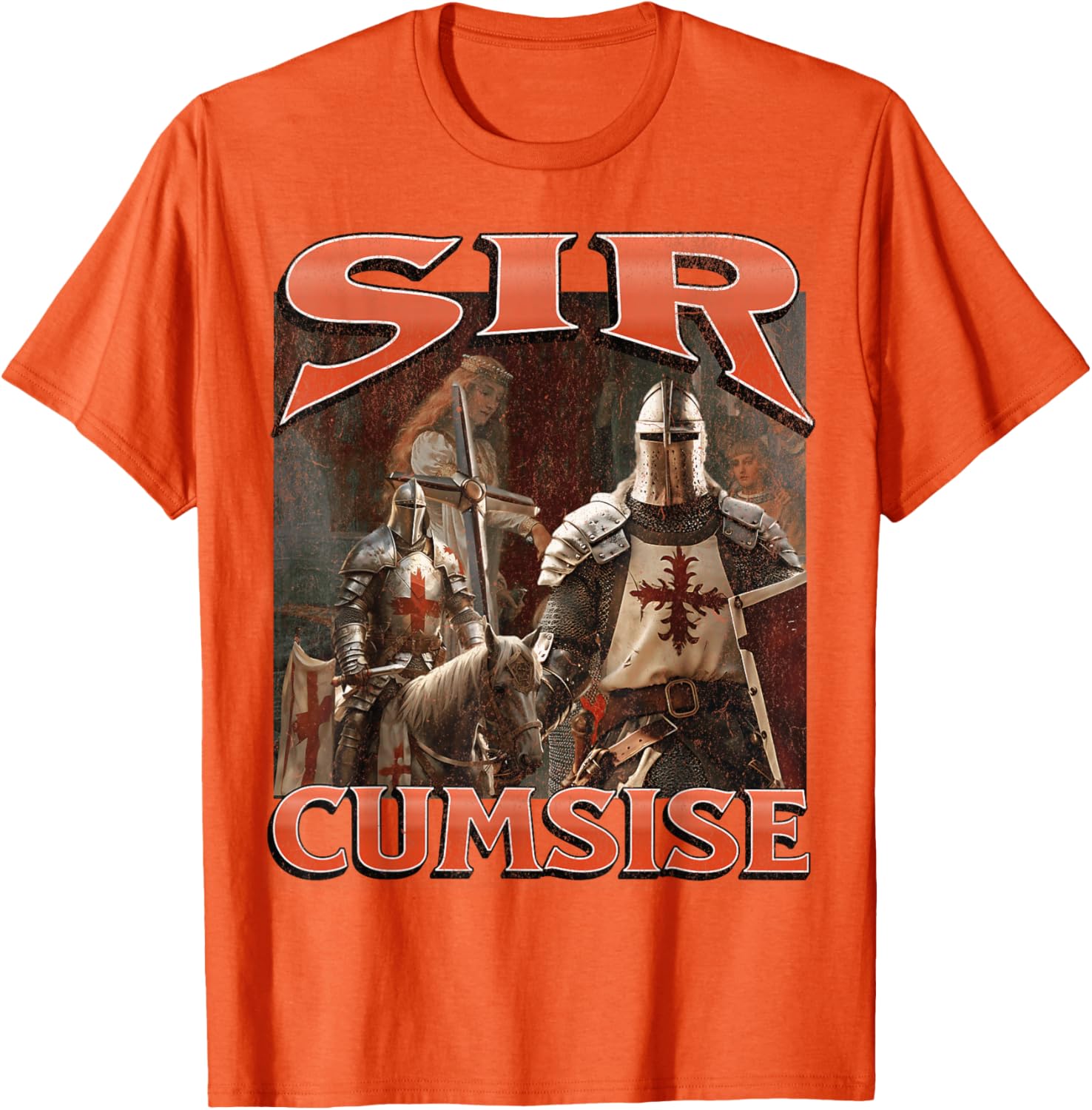 Funny Sir Cumcise Knight Meme Graphic T-Shirt for Unique Style Lovers - 29