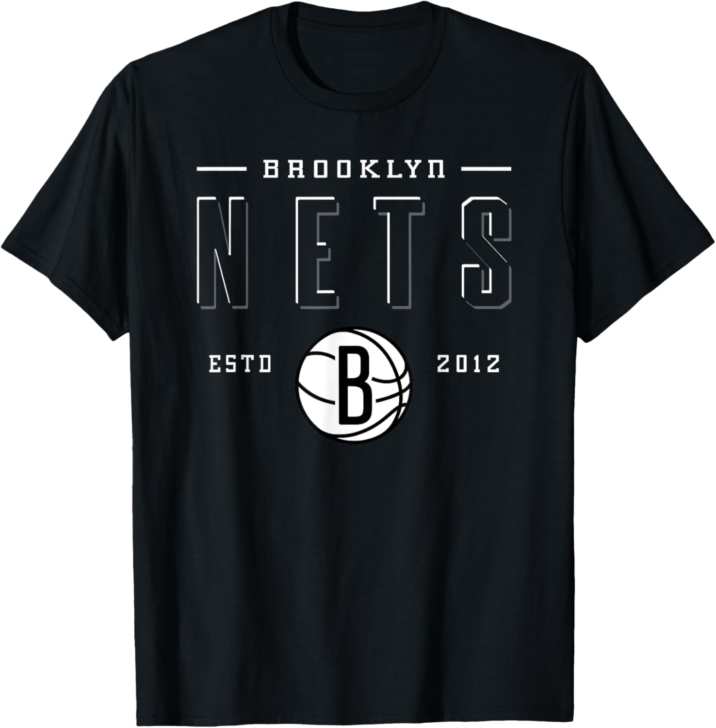 NBA Brooklyn Nets Negative Space T-Shirt for Fans and Athletes - 2