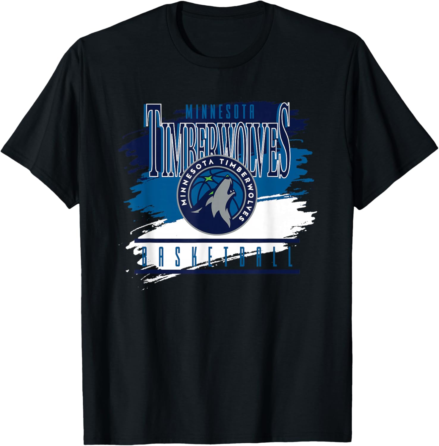 NBA Minnesota Timberwolves Spilled Paint T-Shirt for Fans and Supporters - 1