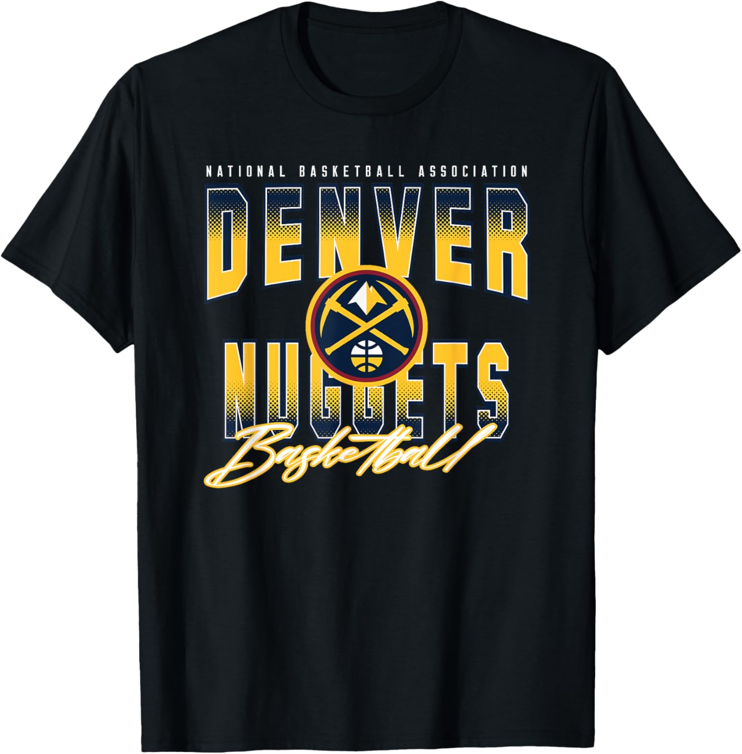 NBA Denver Nuggets Fade Out T-Shirt for Fans - Stylish Sports Apparel - 3