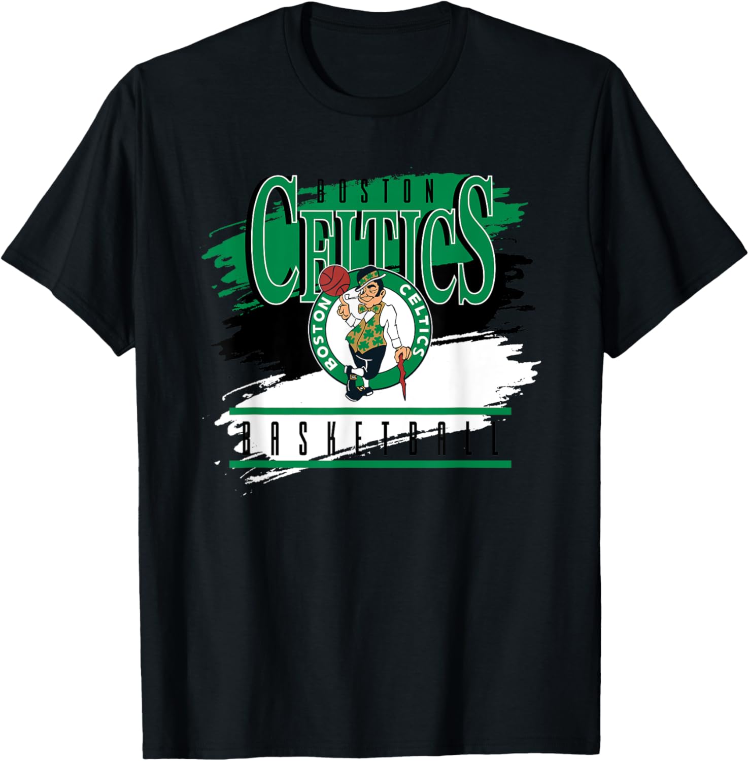 NBA Boston Celtics Spilled Paint T-Shirt for Fans and Style Lovers - 1
