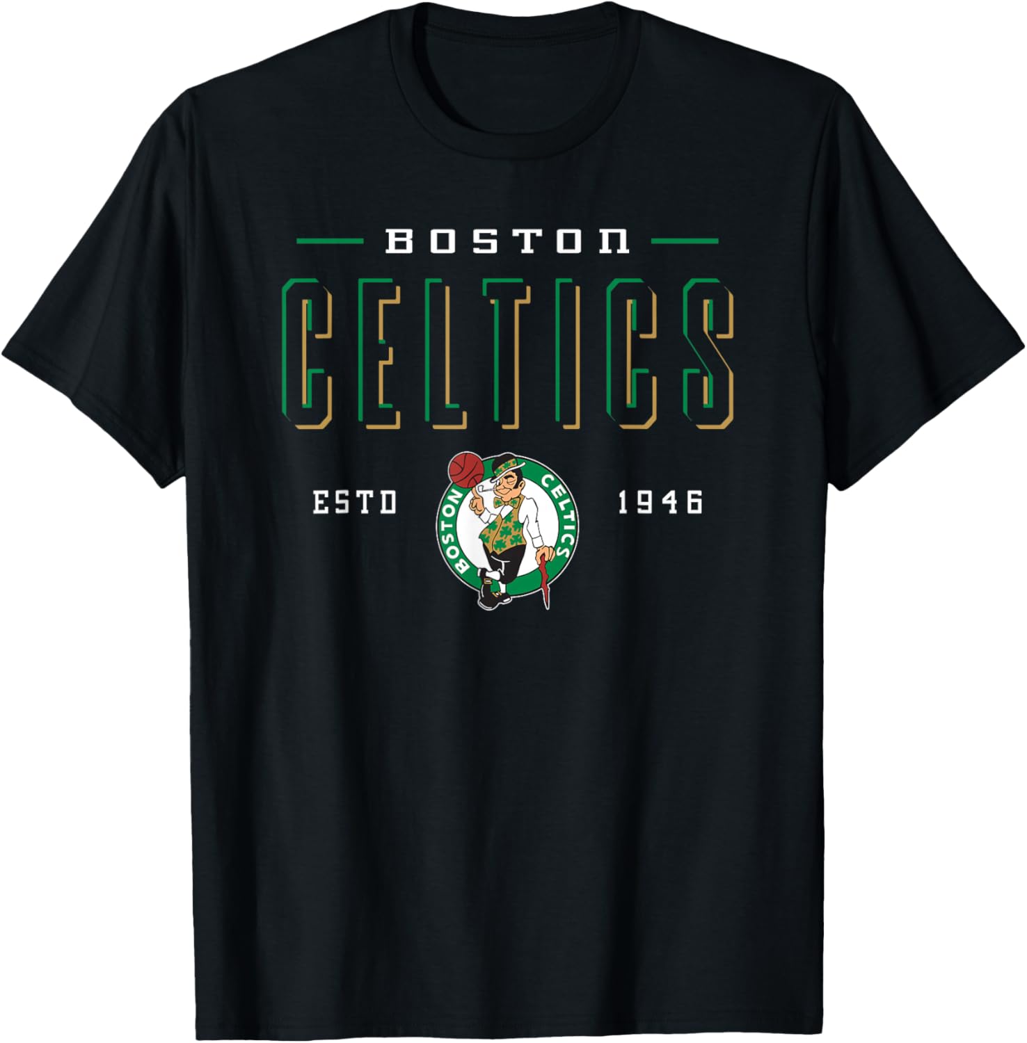NBA Boston Celtics Negative Space T-Shirt for Fans and Fashion Lovers - 2