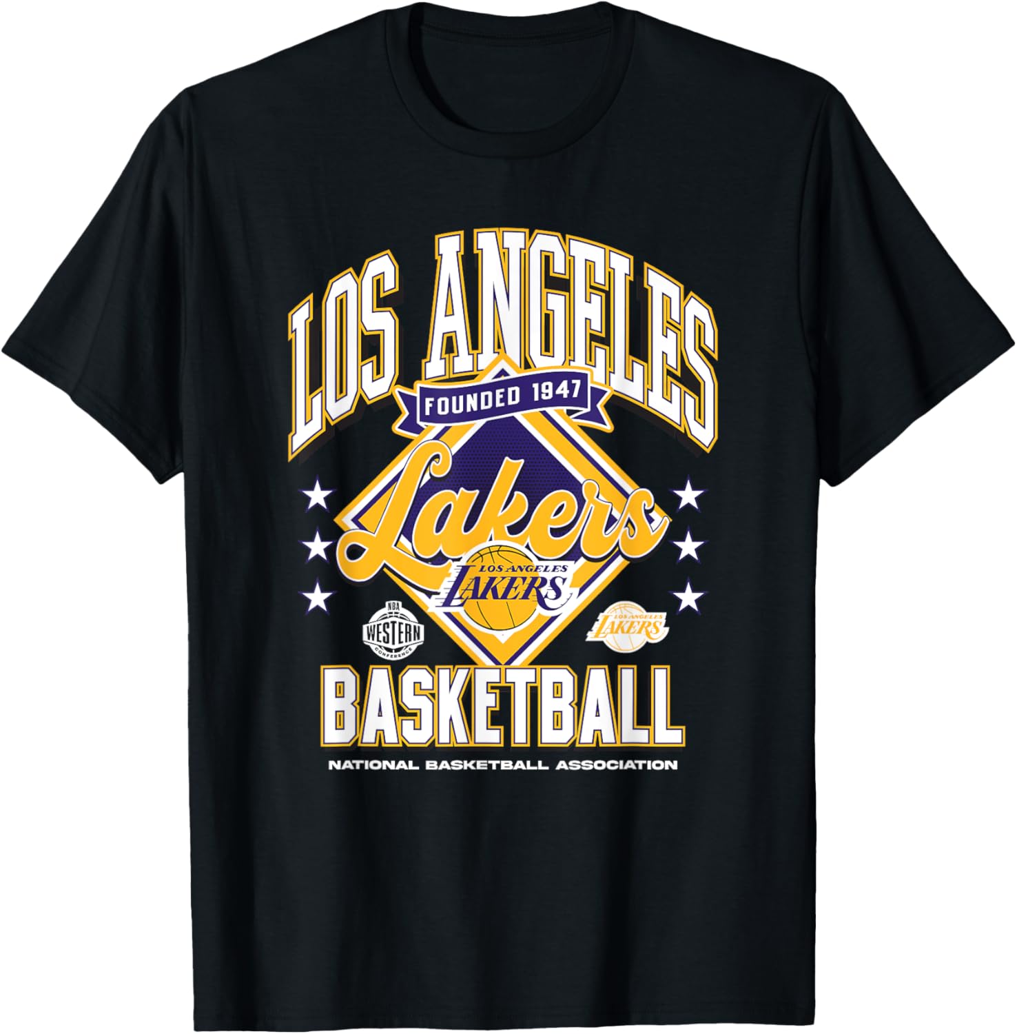 NBA Official Los Angeles Lakers Tip Off T-Shirt for Fans and Players - 1