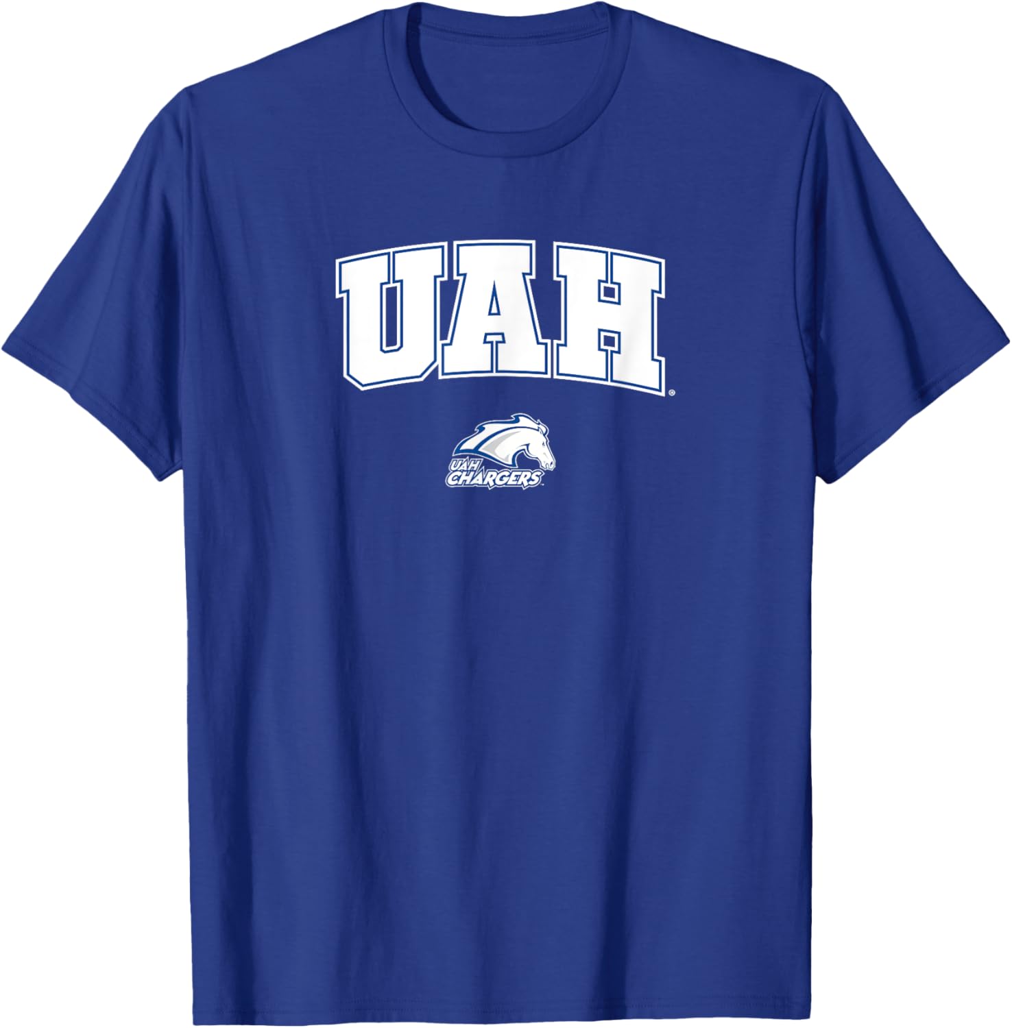Alabama Huntsville UAH Chargers Arch Logo T-Shirt for Sports Fans - 1