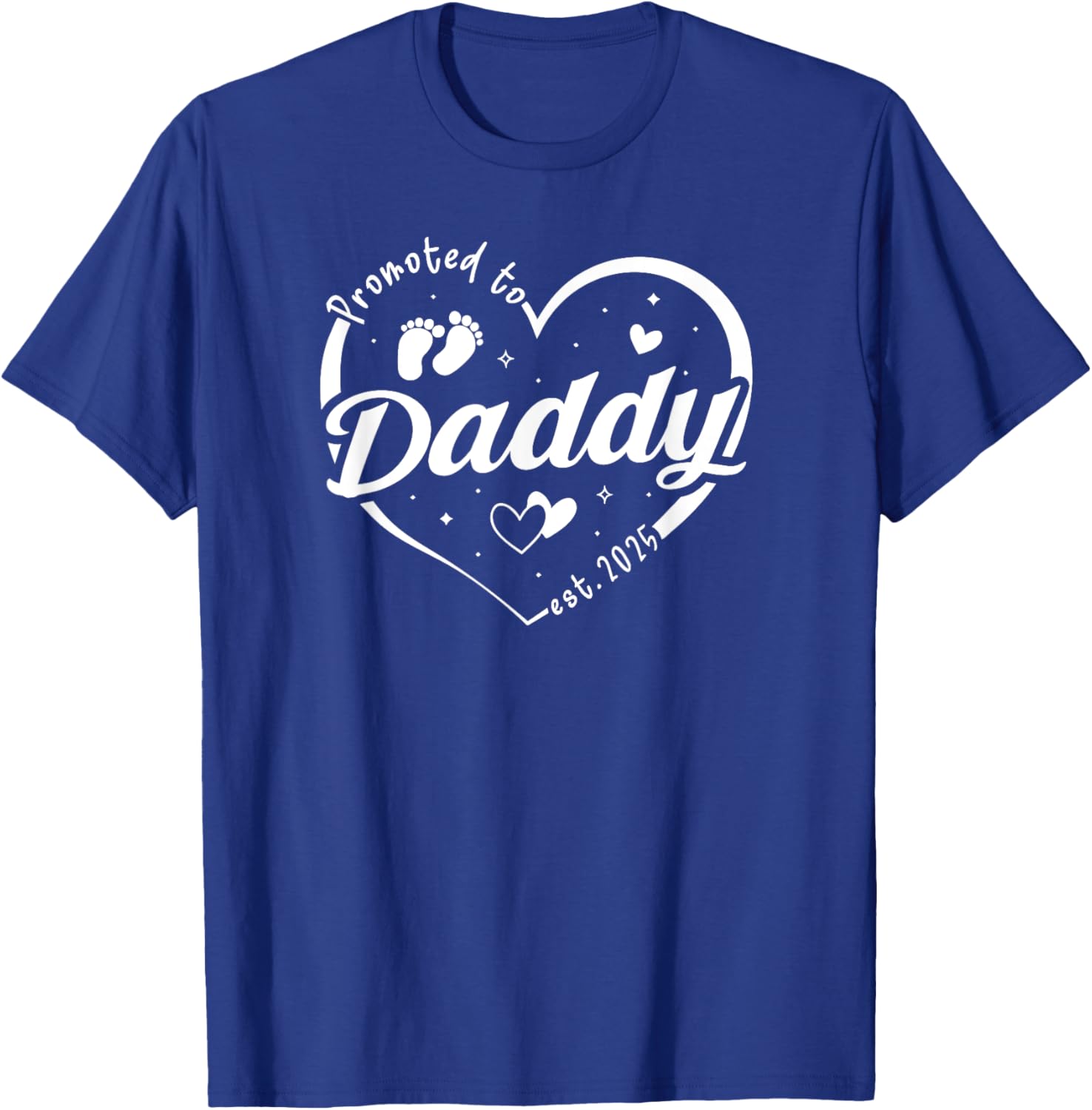 Promoted to Daddy Est 2025 Father's Day T-Shirt for Soon-to-Be Dads - 5