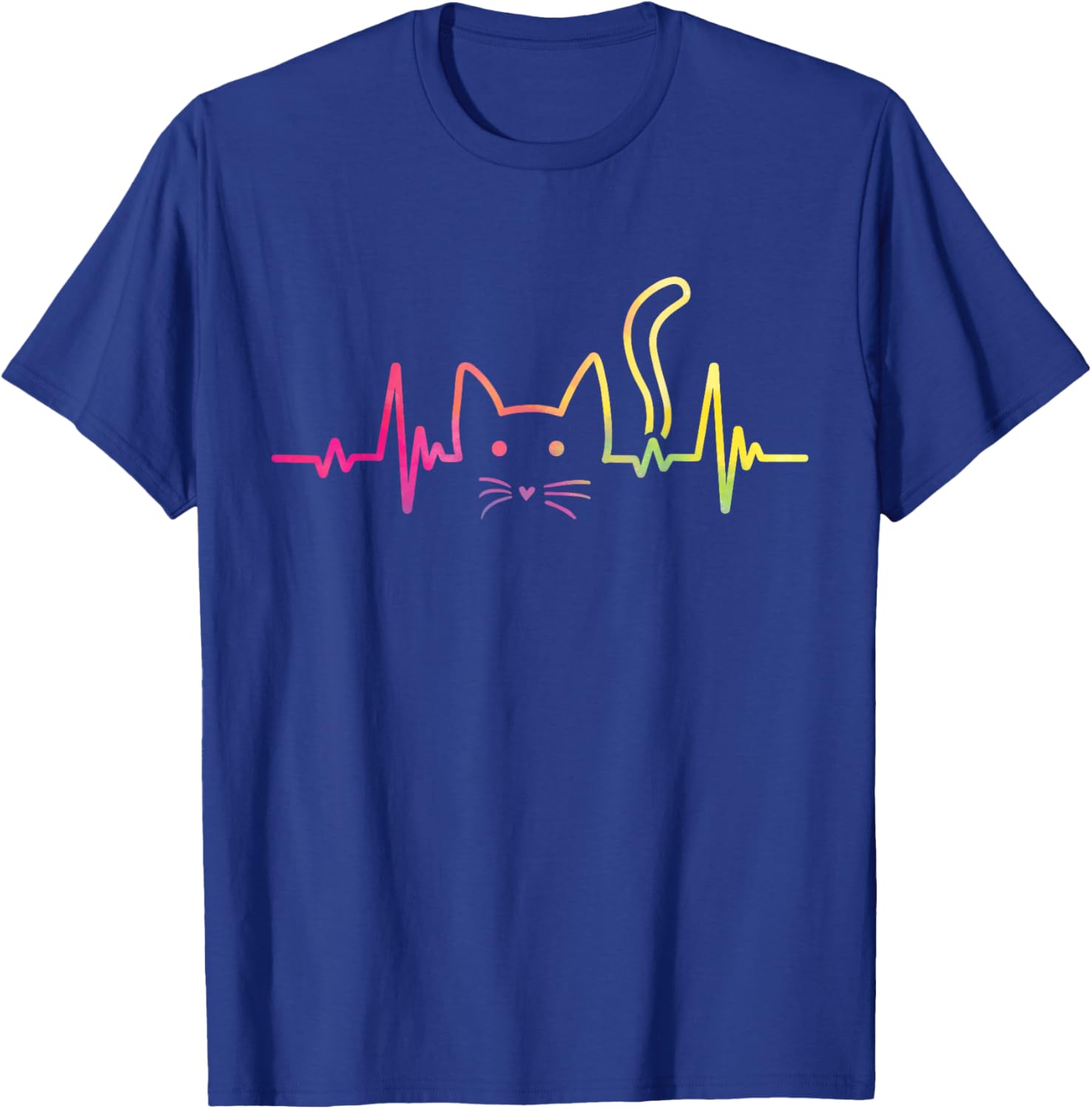 Heartbeat Cat Lover Paws T-Shirt for Men, Women, Girls, and Kids - 3