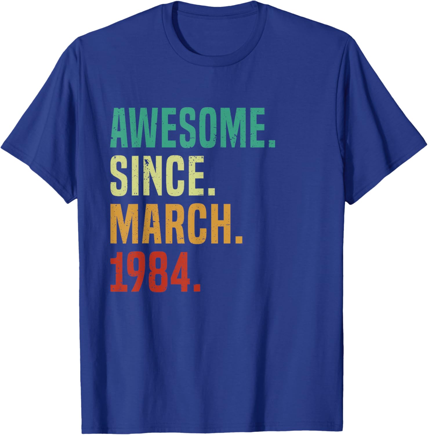 41 Years Awesome Since March 1984 Vintage 41st Birthday T-Shirt - 4