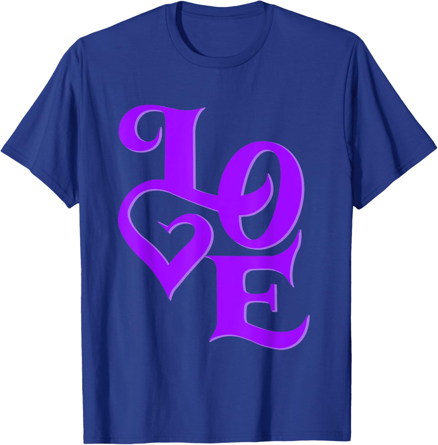 Purple Love Graphic T-Shirt for Stylish Casual Wear and Unique Fashion - 9