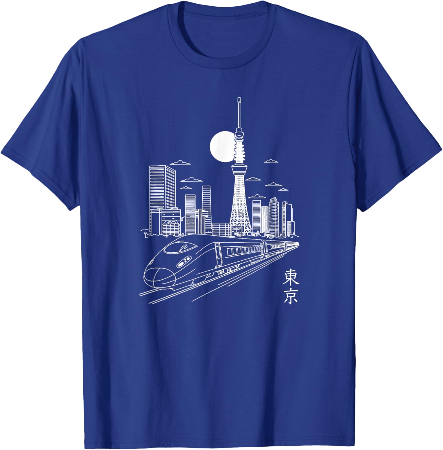 Tokyo Skyline T-Shirt with Skytree and Tokyo Tower Landmarks - 2