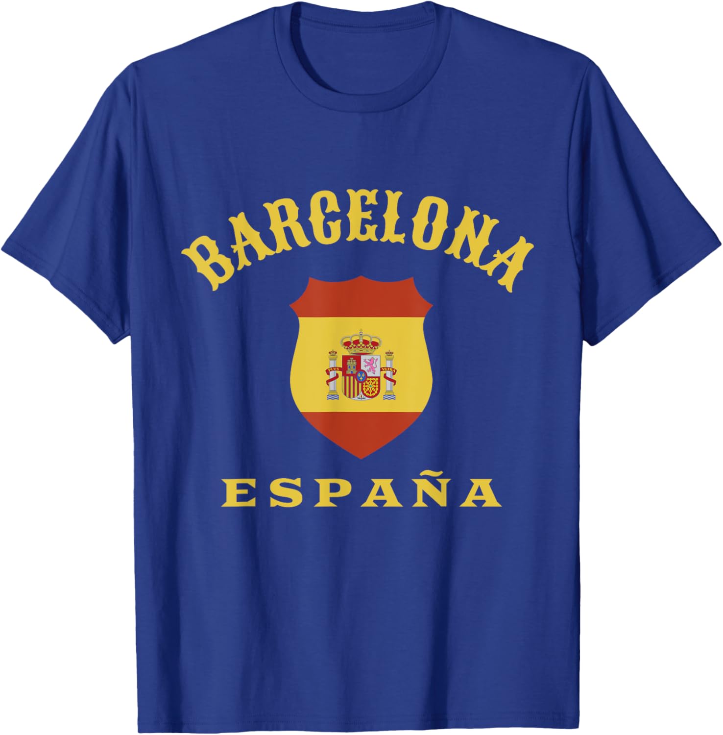 Barcelona Spain Flag T-Shirt for Men Women Kids Stylish Red España Tee - 13