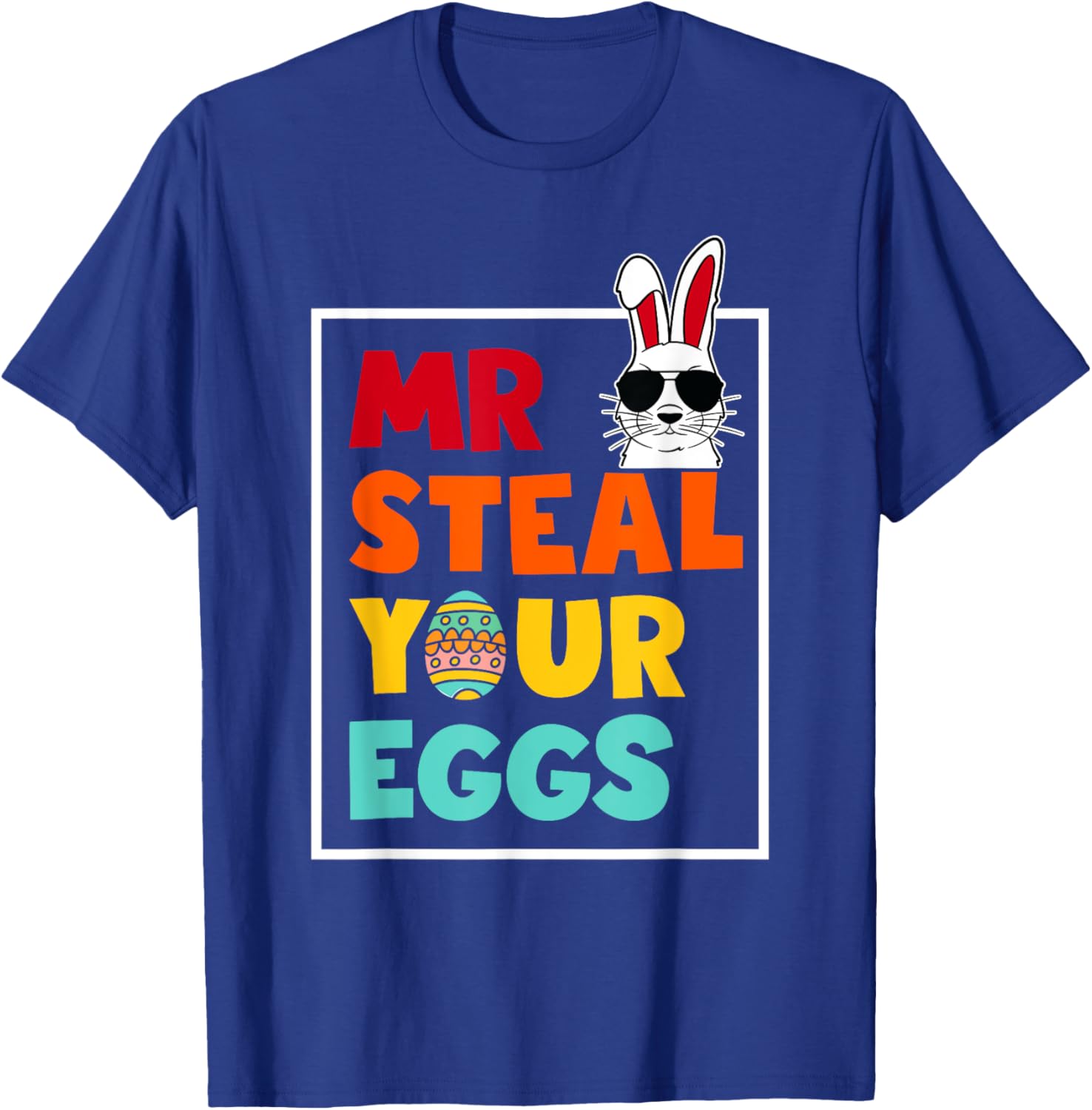 Funny Mr Steal Your Eggs Bunny T-Shirt for Toddlers - Easter Spring Style - 17