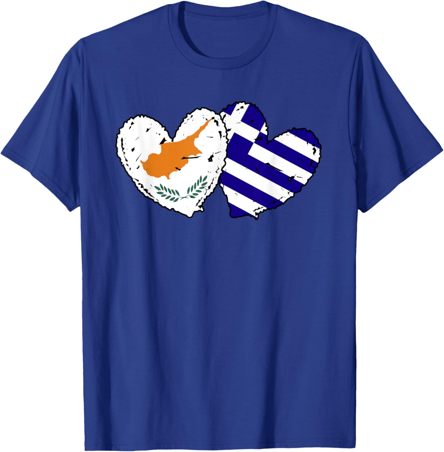 Cyprus Greece Heart Flag T-Shirt for Cypriot Greek Ancestry Lovers - 8