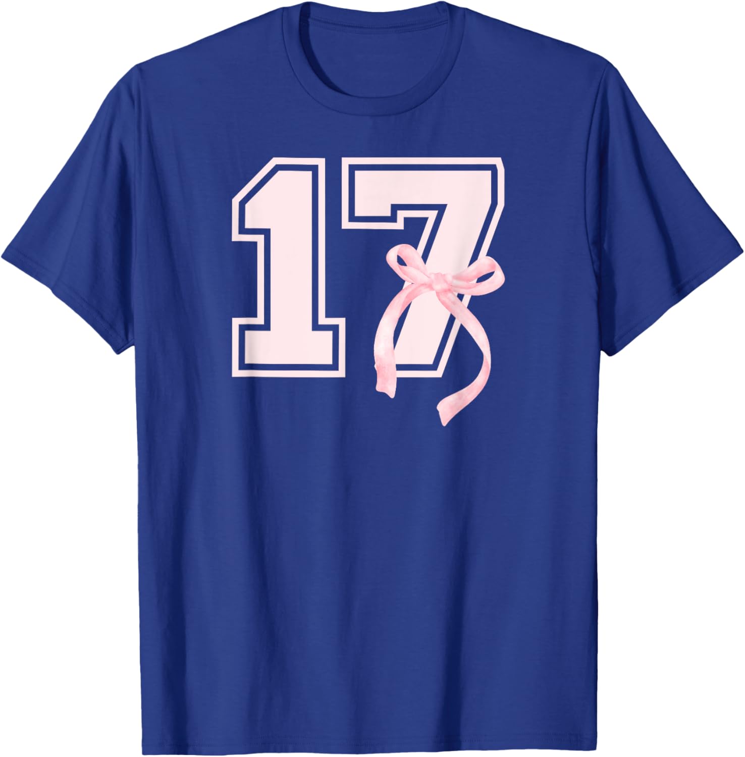 17th Birthday Bow T-Shirt for Stylish Seventeen Year Old Girls - 10