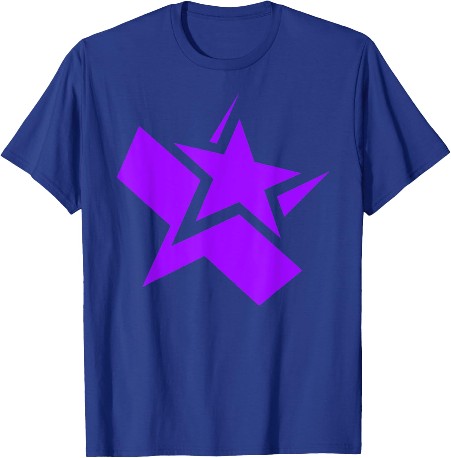 Purple Chunky Star Graphic T-Shirt for Stylish Casual Wear - 29