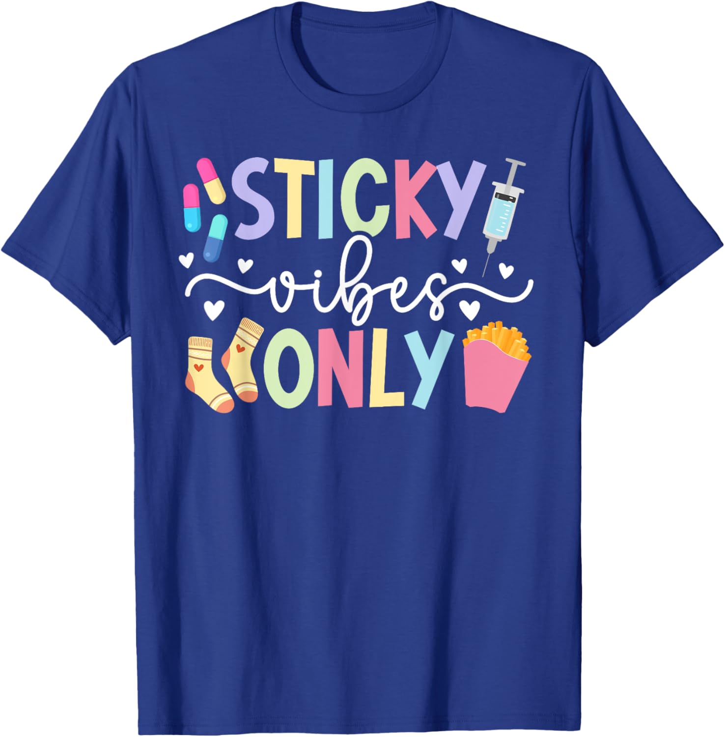 Sticky Vibes Only IVF Mom Transfer Day T-Shirt for Fertility Support - 11