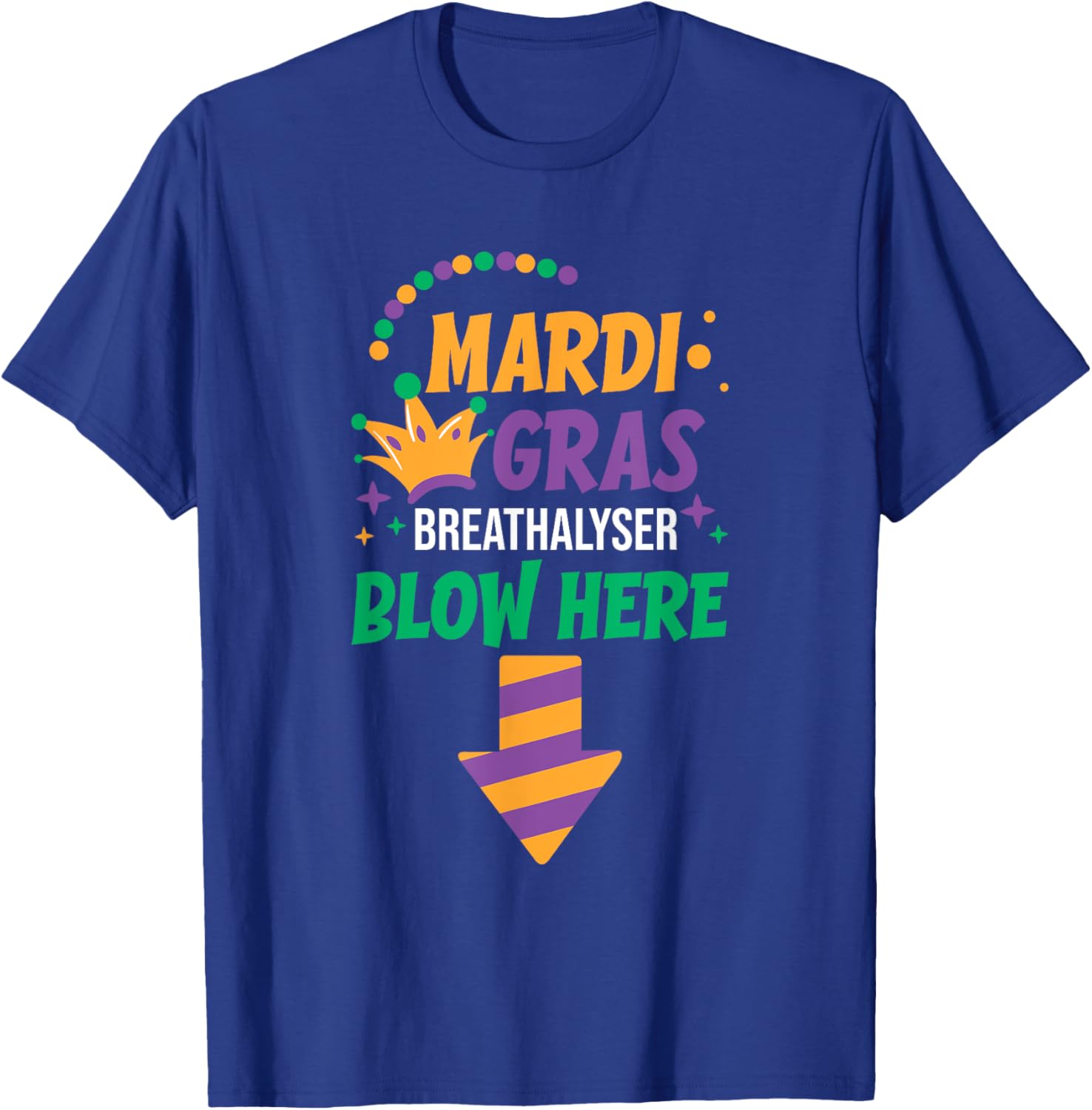 Funny Mardi Gras Breathalyser T-Shirt for Men - Festive Adult Clothing - 12