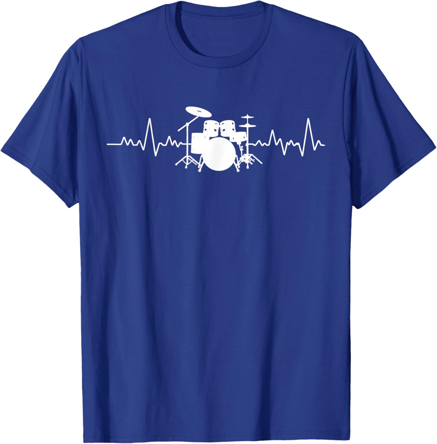 Drummer Heartbeat Pulse Graphic T-Shirt for Music Lovers and Musicians - 15