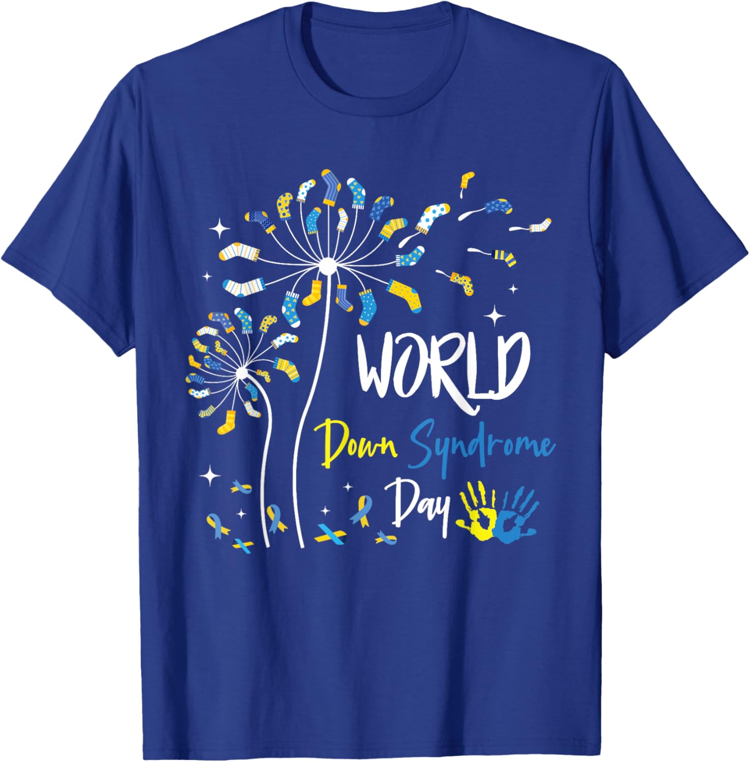 Rock Your Socks Down Syndrome Day Dandelion Awareness T-Shirt - 17