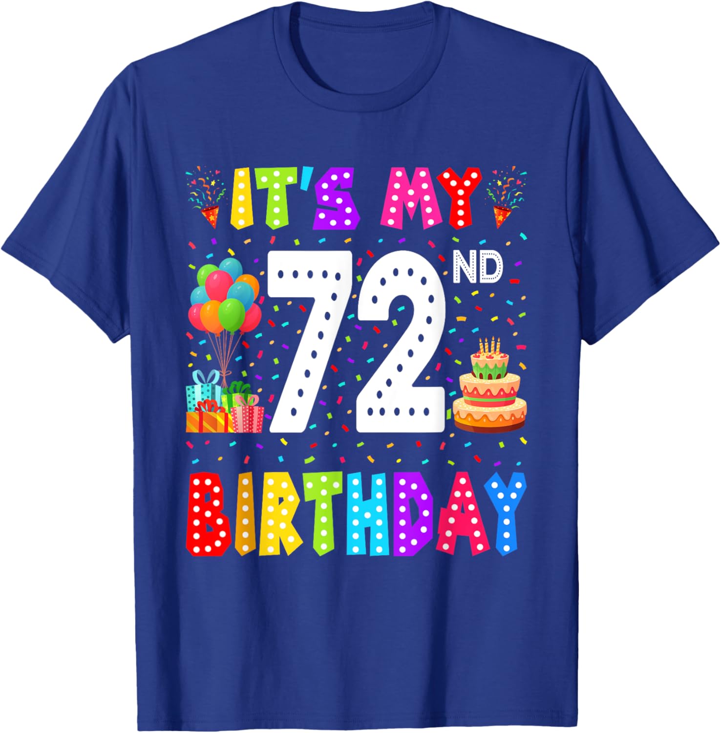 Funny 72nd Birthday T-Shirt for Men and Women - Perfect Gift Idea - 8