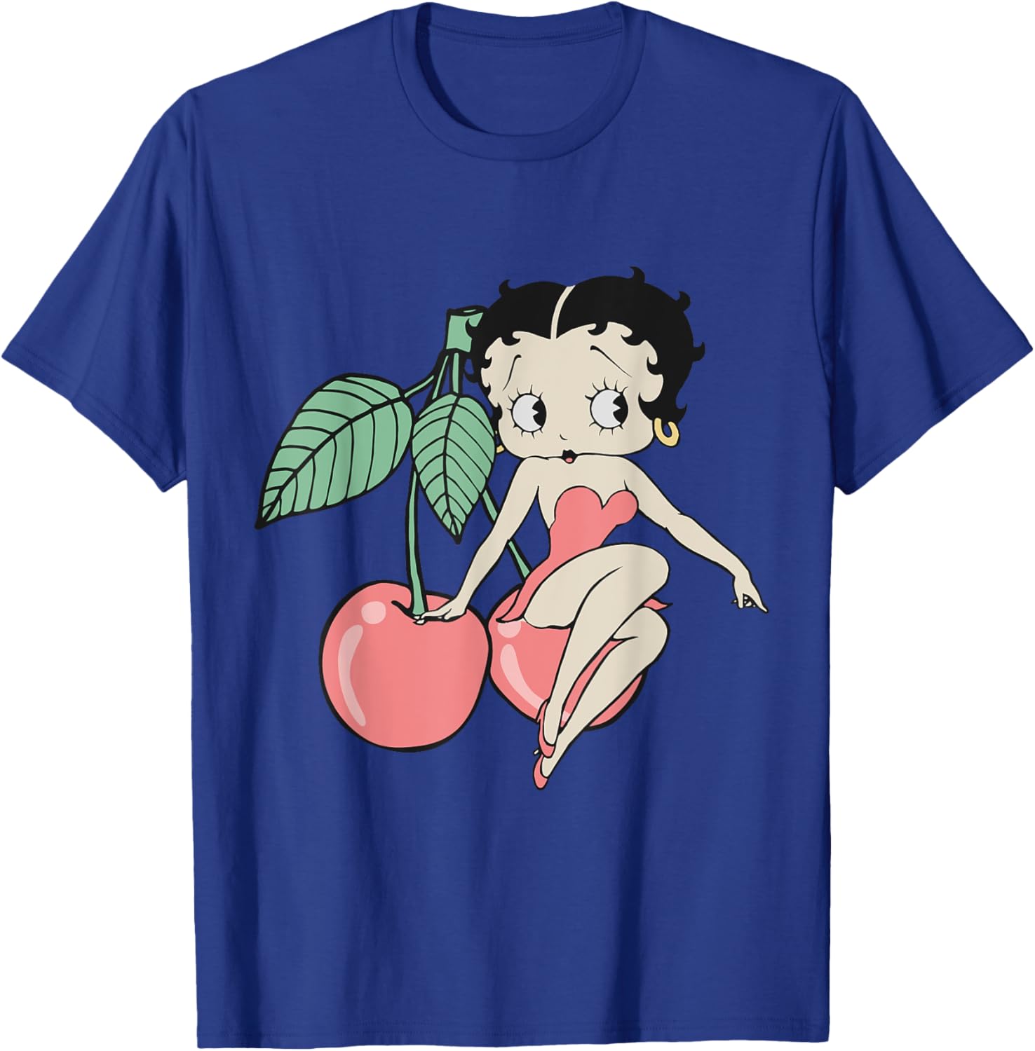 Vintage Betty Boop Red Cherry T-Shirt for Retro Fashion Lovers - 4