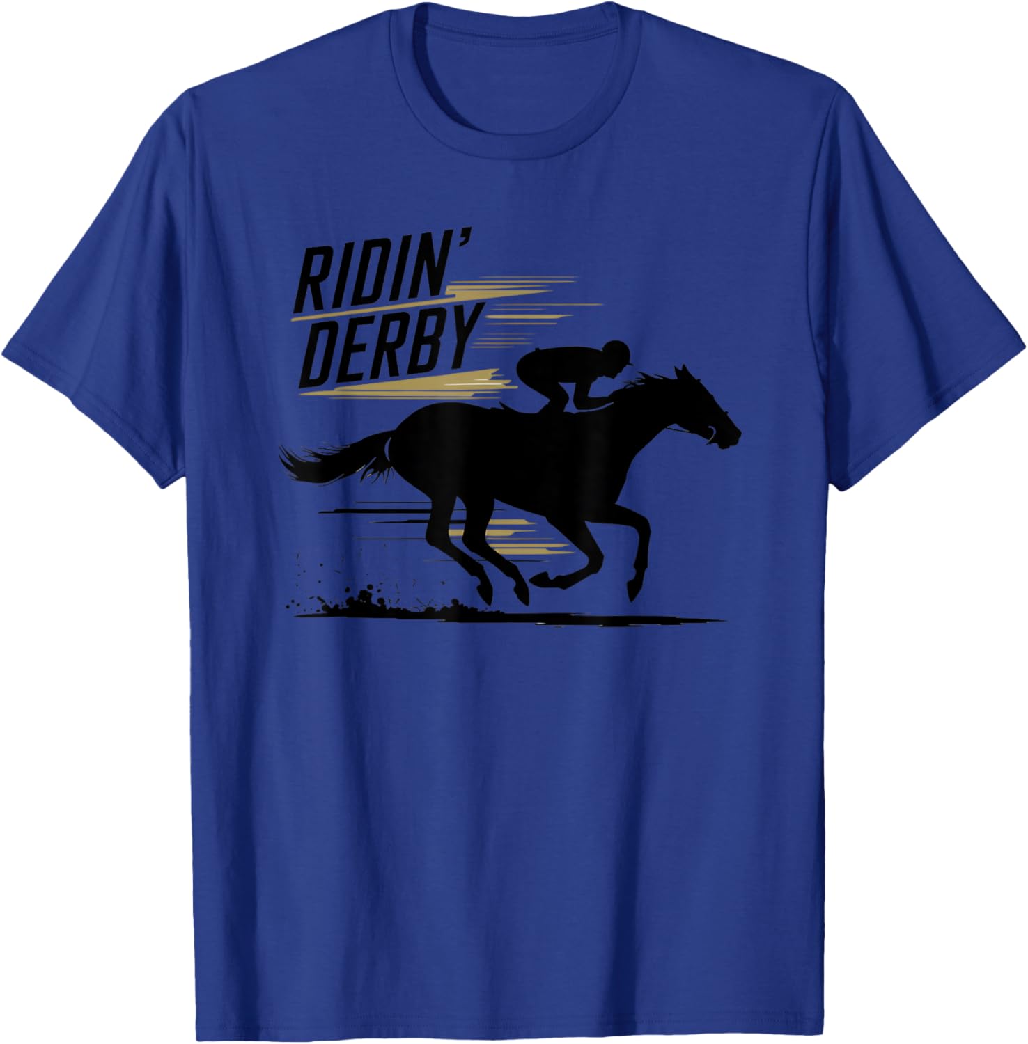 Ridin Derby Retro Horse Racing Fans Equestrian T-Shirt Fun Tee - 19