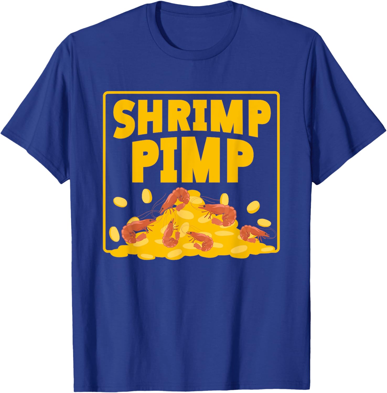 Shrimp Pimp Money Fun Illustration T-Shirt for Seafood Lovers - 13