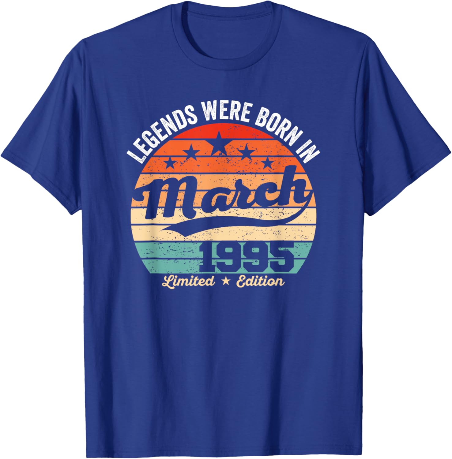 Vintage 30th Birthday Legends Born in March 1995 T-Shirt for Men and Women - 10