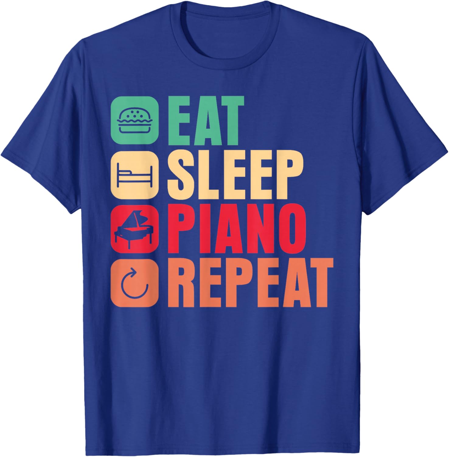 Piano Teacher Eat Sleep Repeat T-Shirt for Music Lovers and Pianists - 2