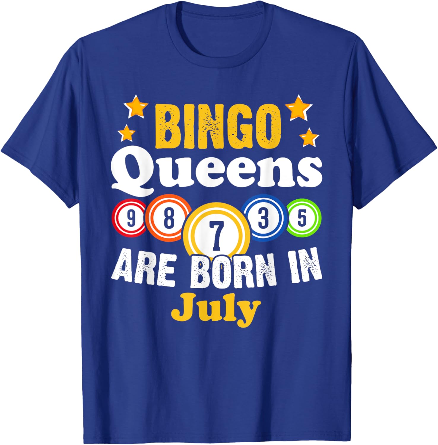 Funny Bingo Birthday T-Shirt for July Queens - Fun Gift for Her - 9