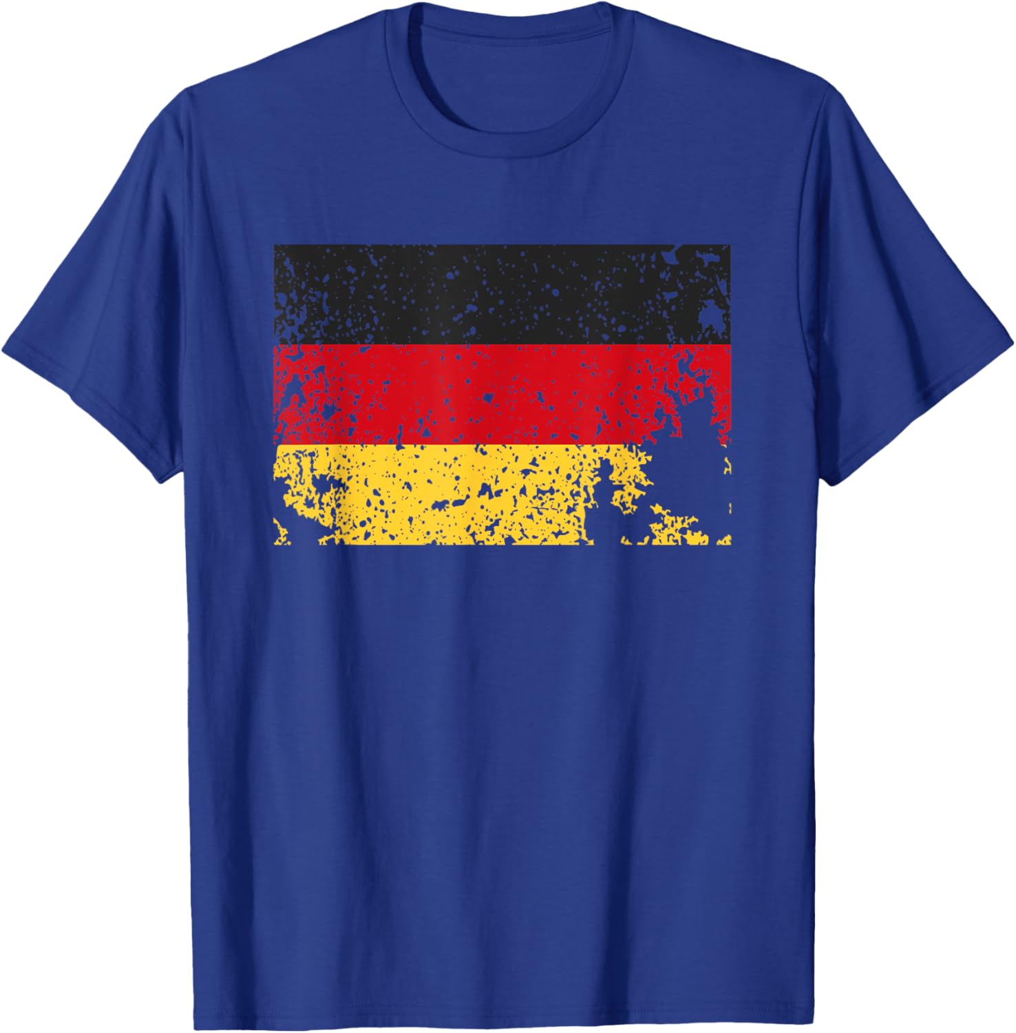 Retro Worn Germany Flag T-Shirt Grunge Distressed German Colors Style - 8