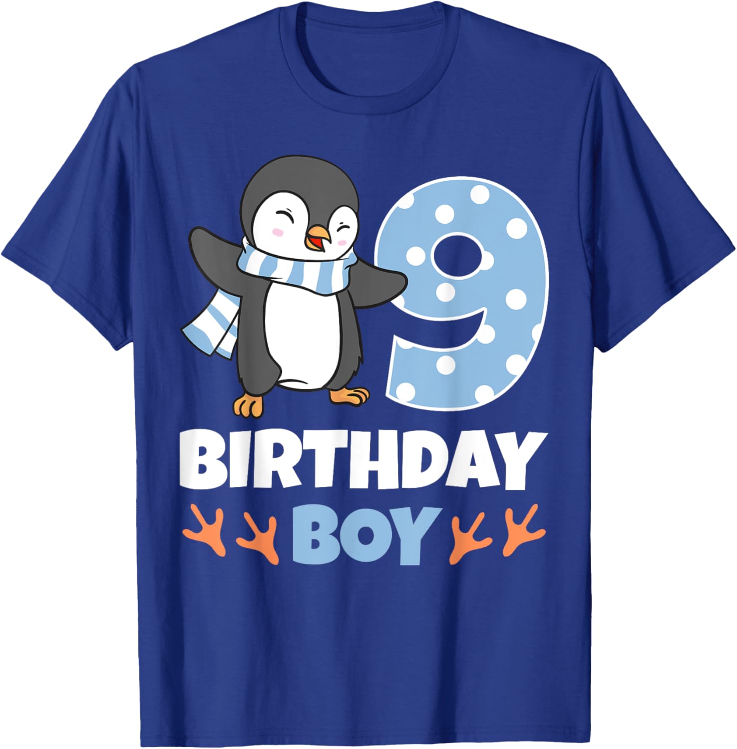 Penguin 9th Birthday Winter Theme T-Shirt for Boys Fun Celebration - 26
