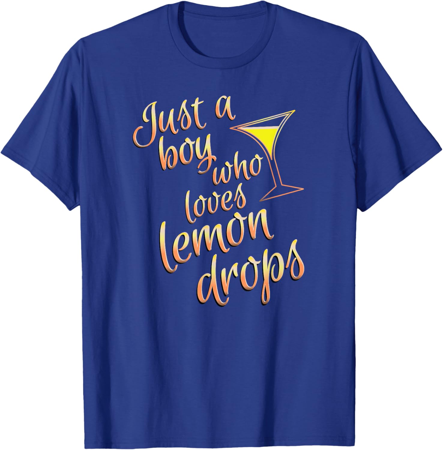 Lemon Drop Martini Boys T-Shirt for Fans of Fun Cocktails - 12