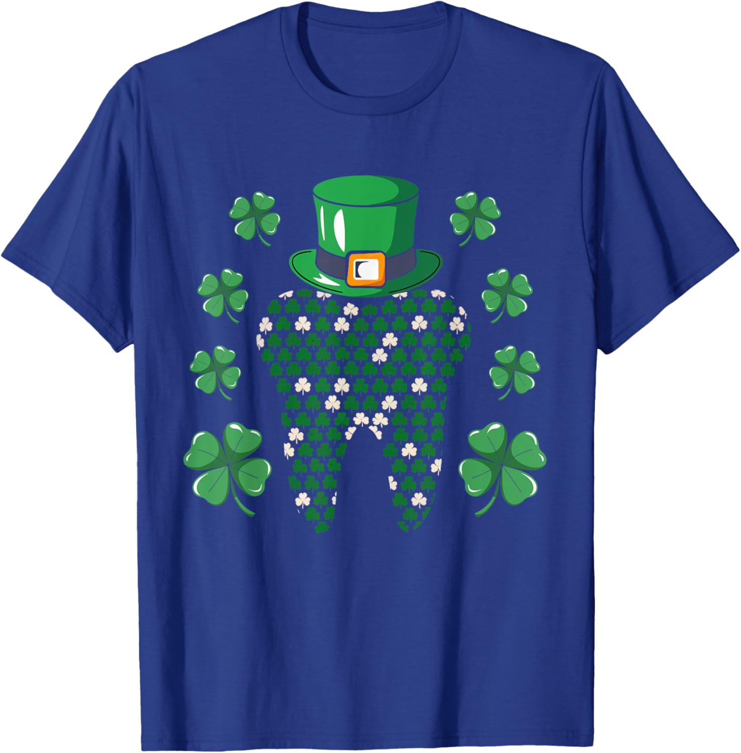Tooth Leprechaun Hat St Patrick's Day Dentist T-Shirt for Men - 13