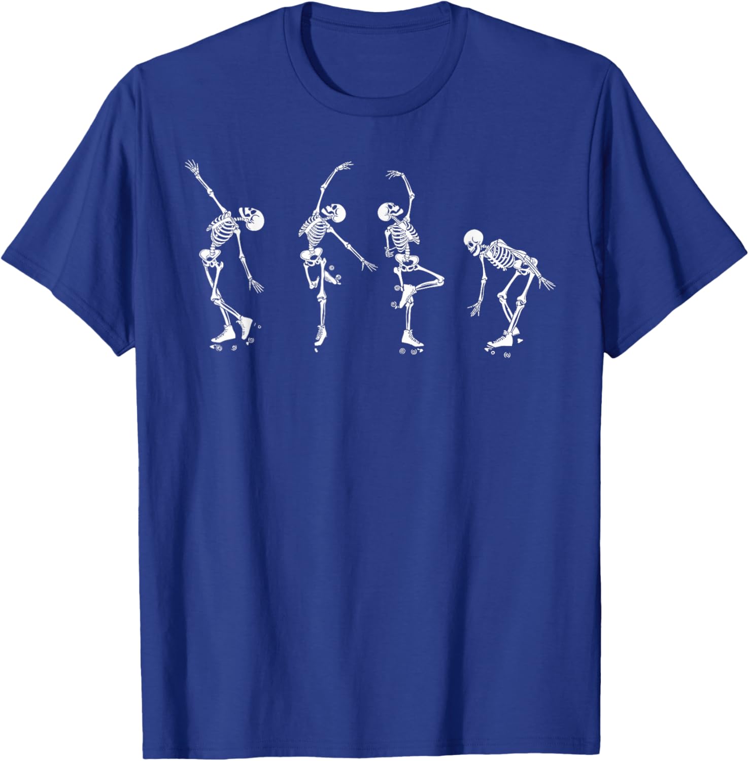 Skeletons Dancing on Roller Skates T-Shirt for Roller Derby Fans - 2