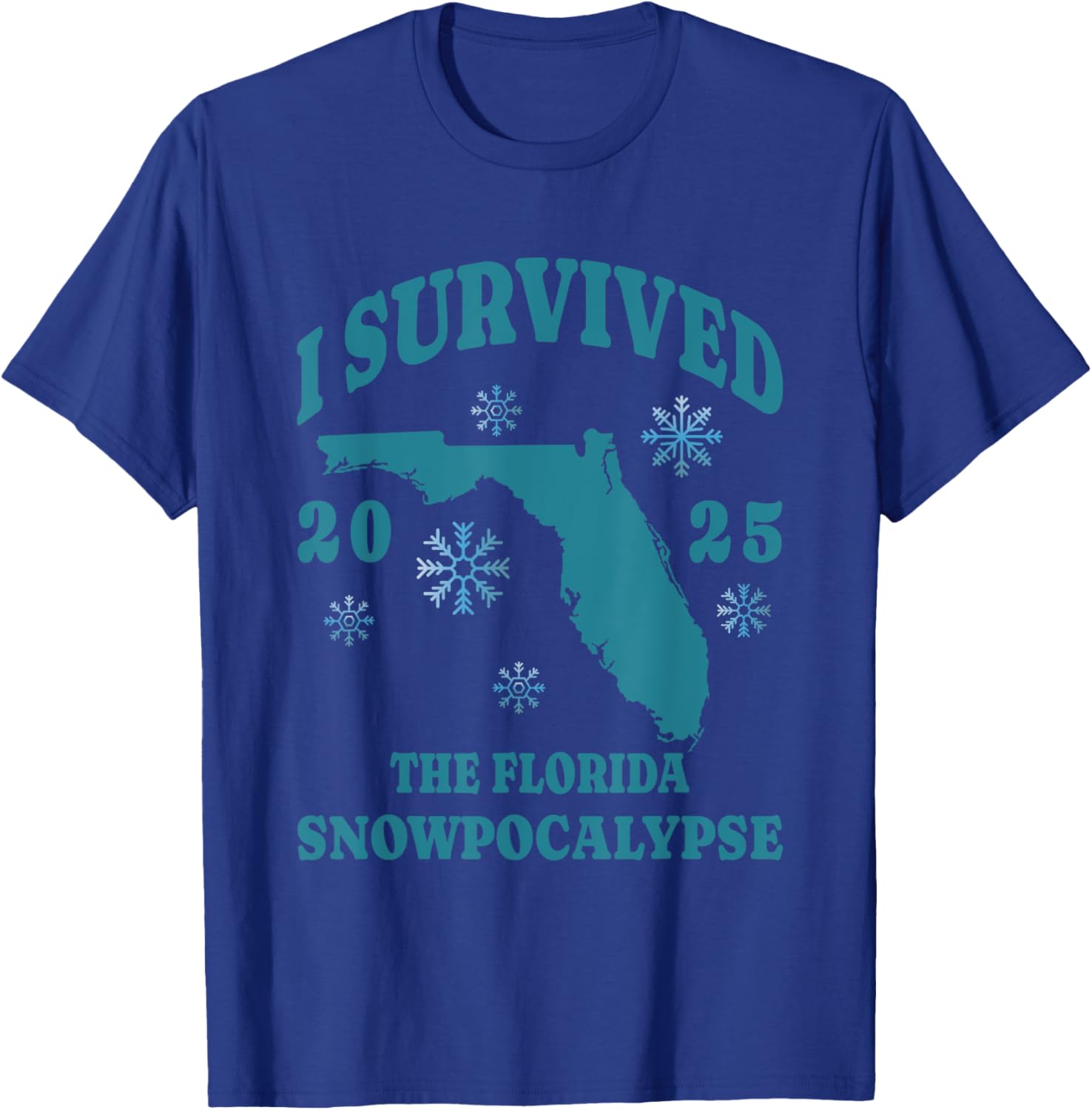 I Survived the Florida Snowpocalypse 2025 Graphic Tee Shirt - 8