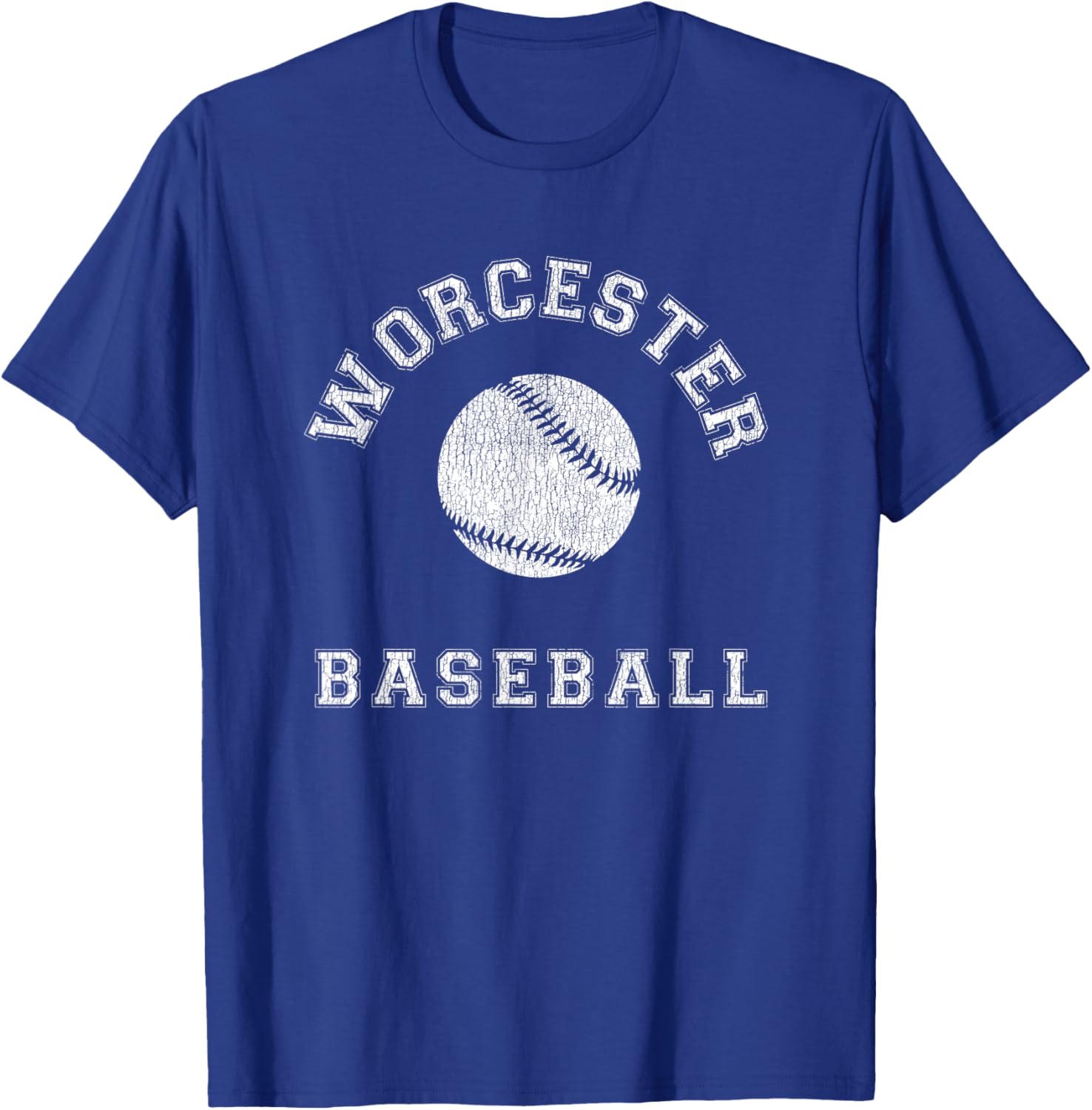 Worcester Baseball Distressed Retro Classic T-Shirt for Fans & Casual Wear - 25