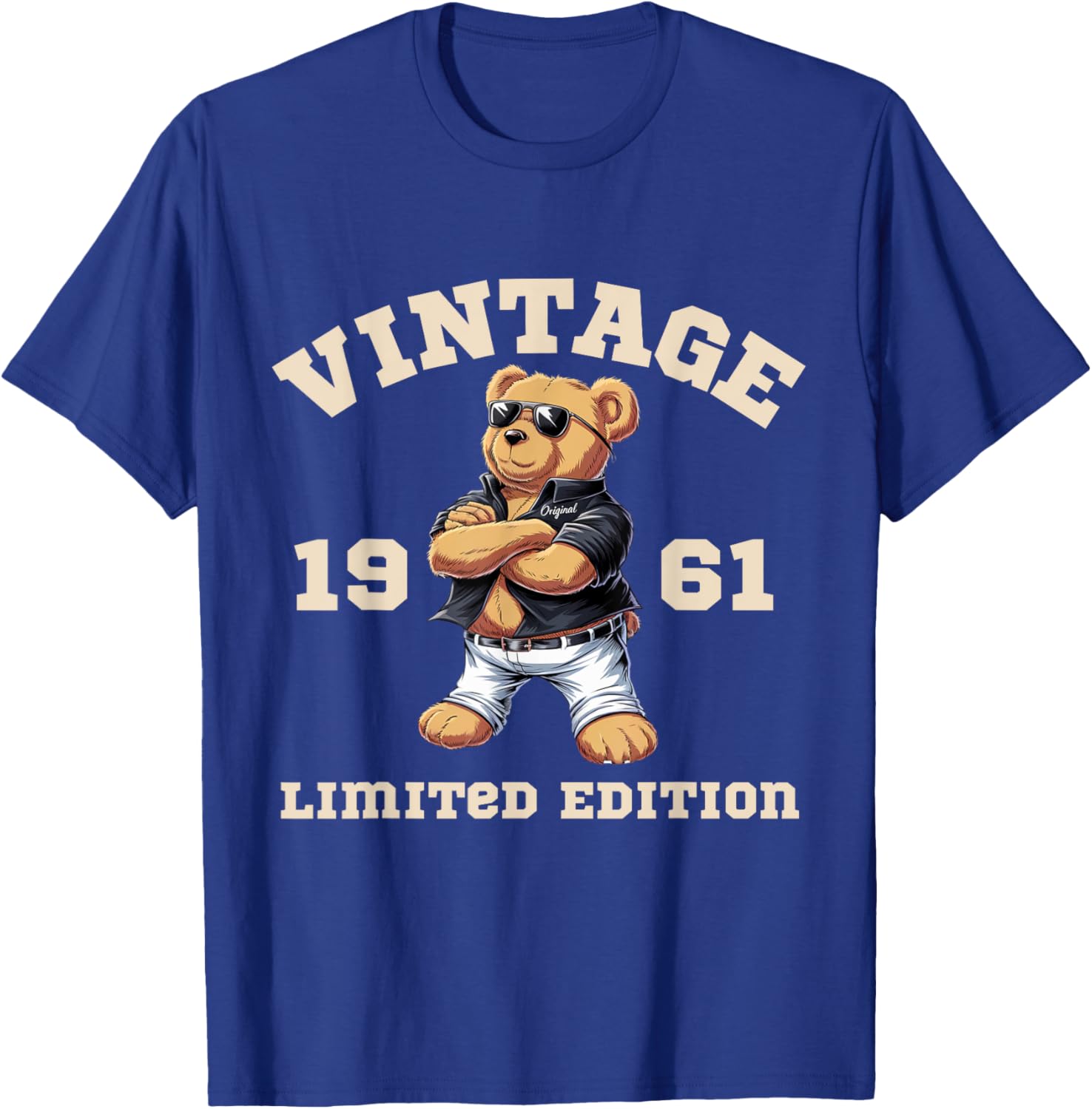 Mens Vintage Teddy Bear T-Shirt for 64th Birthday 1961 Celebration - 9