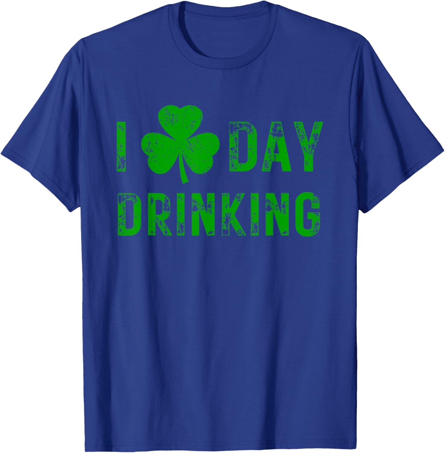 I Love Day Drinking Shamrock Heart St Paddy's Day T-Shirt for Fun Celebrations - 2
