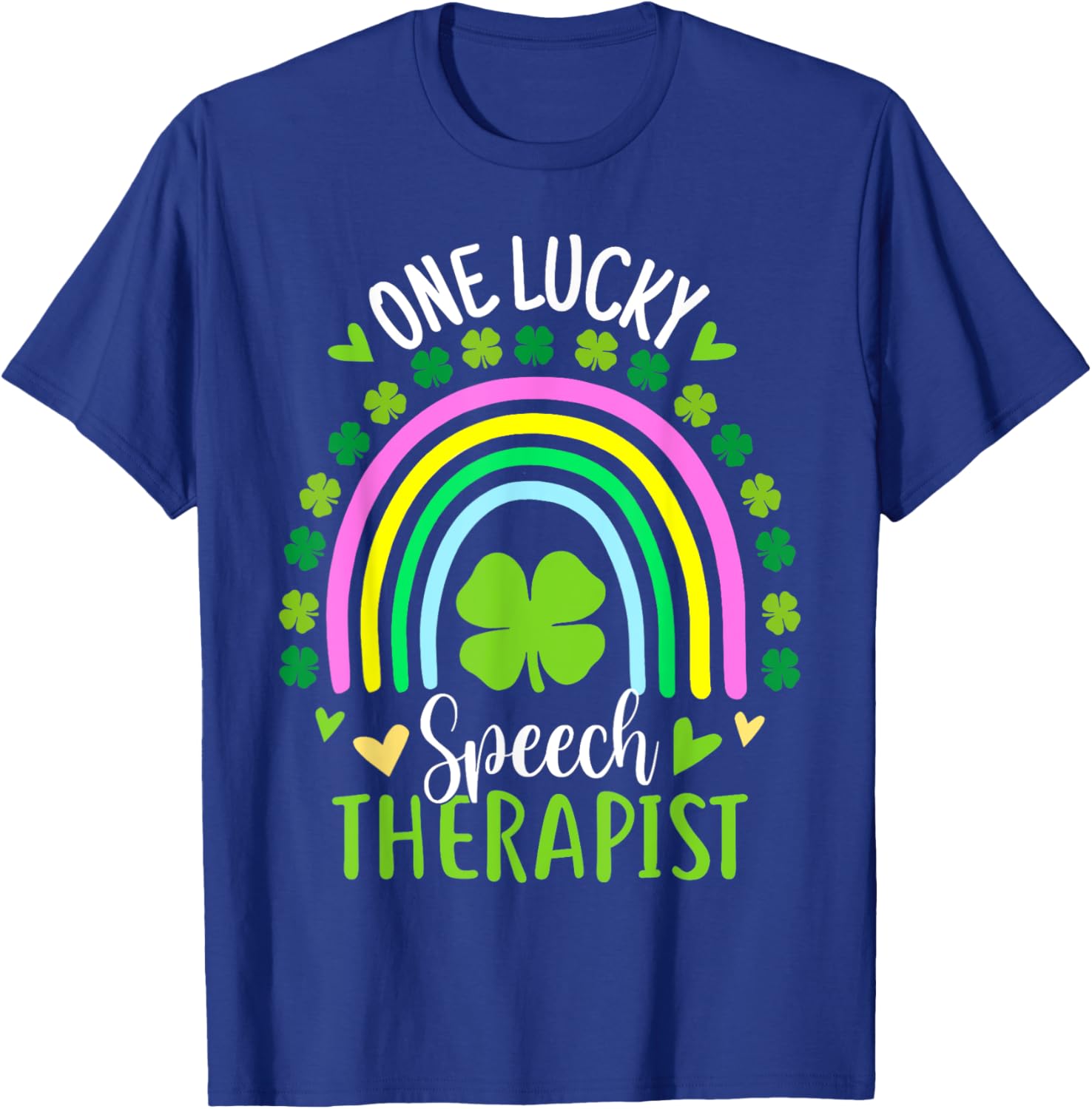 Lucky Speech Therapist St Patricks Day Shamrock T-Shirt for Women - 28