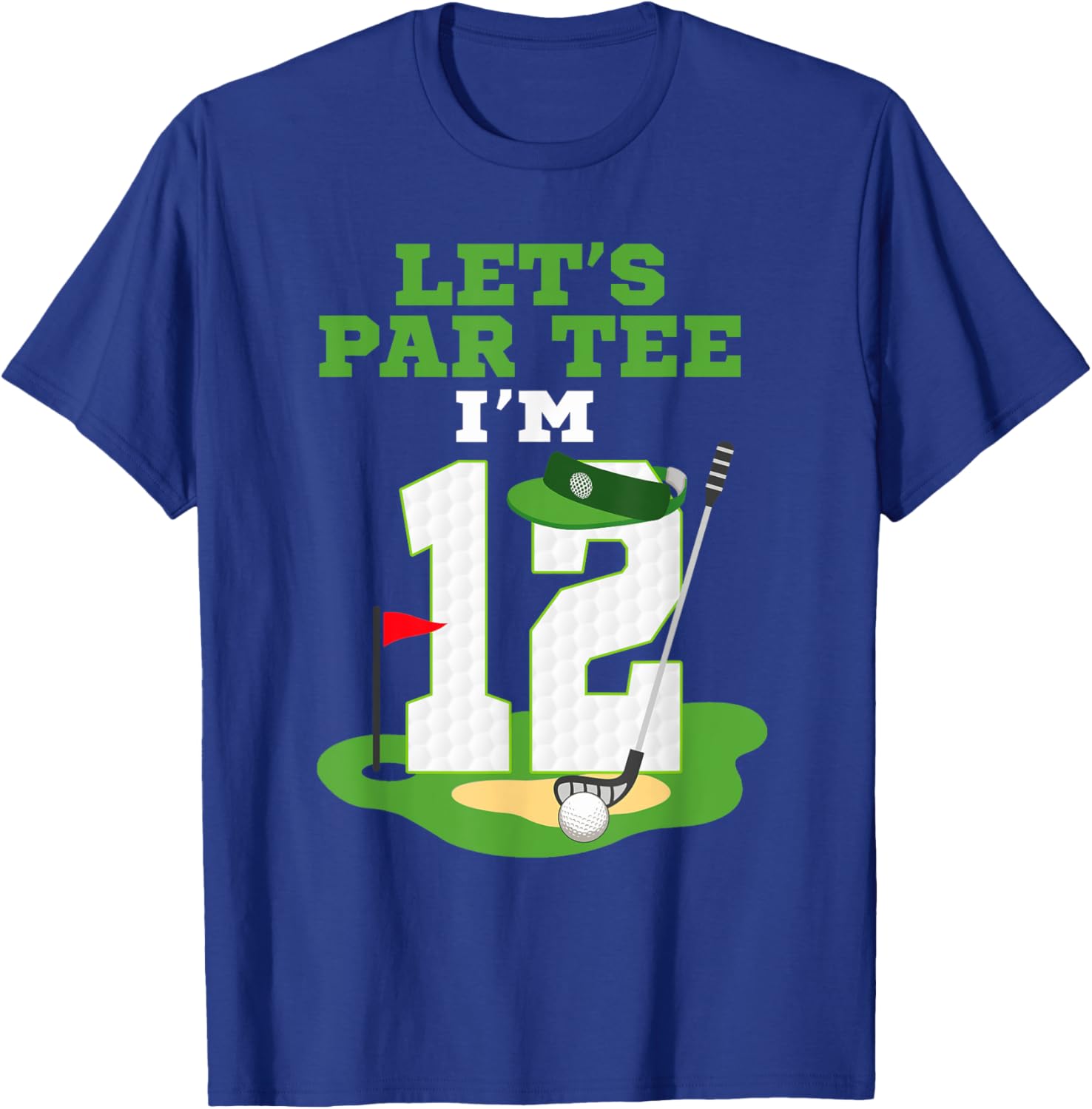 Let's Par Tee 12th Birthday Golf T-Shirt for Kids Fun Celebration - 7