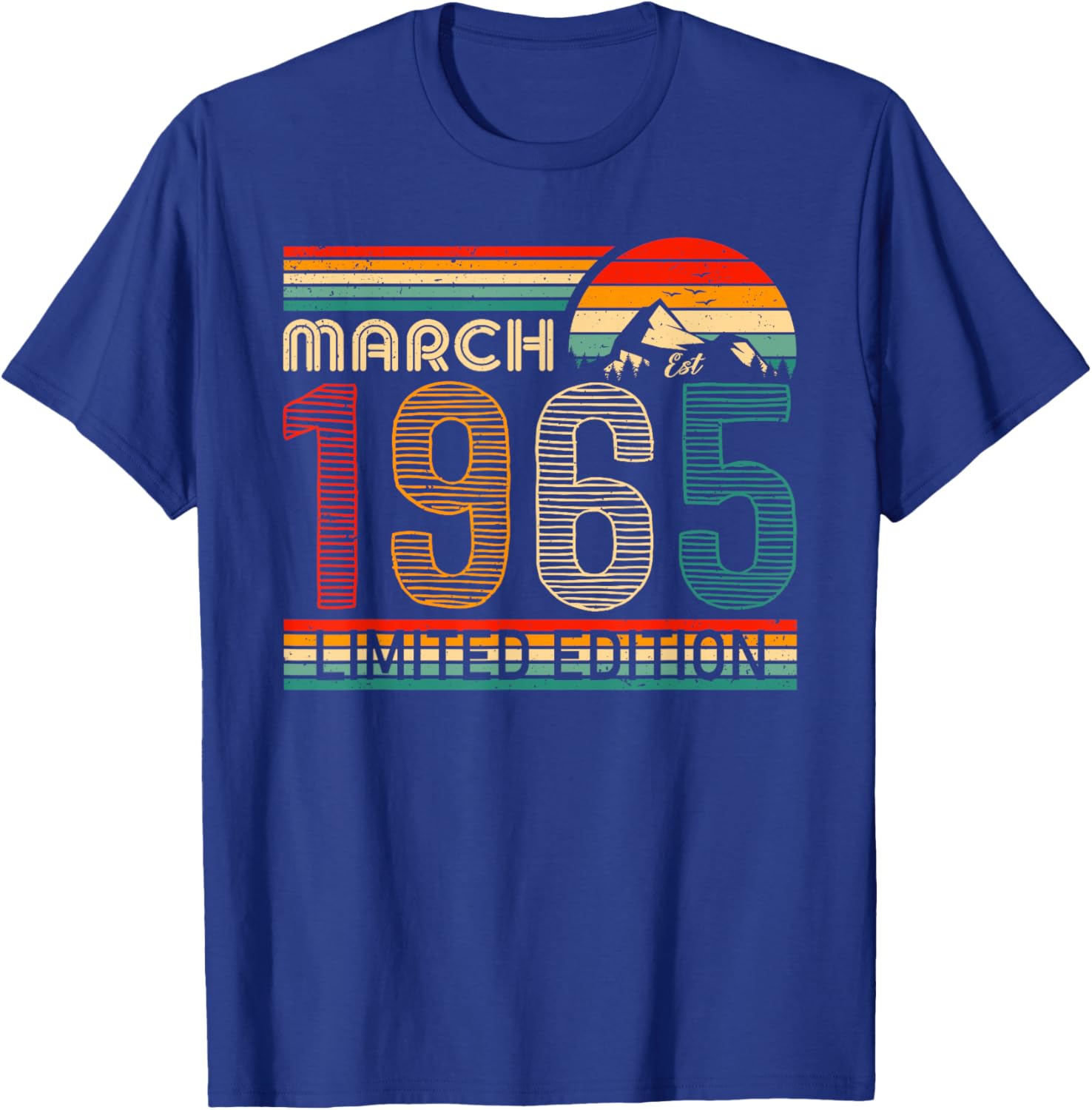 March 1965 Vintage Birthday T-Shirt Classic Design for Timeless Style - 11