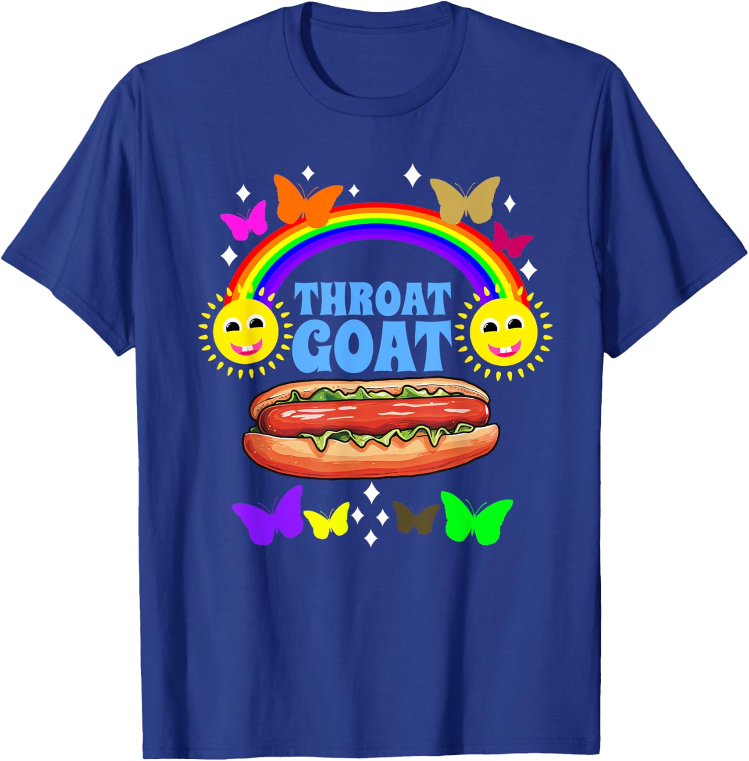 Throat Goat Funny Adult Humor T-Shirt with Sexual Innuendo Design - 11