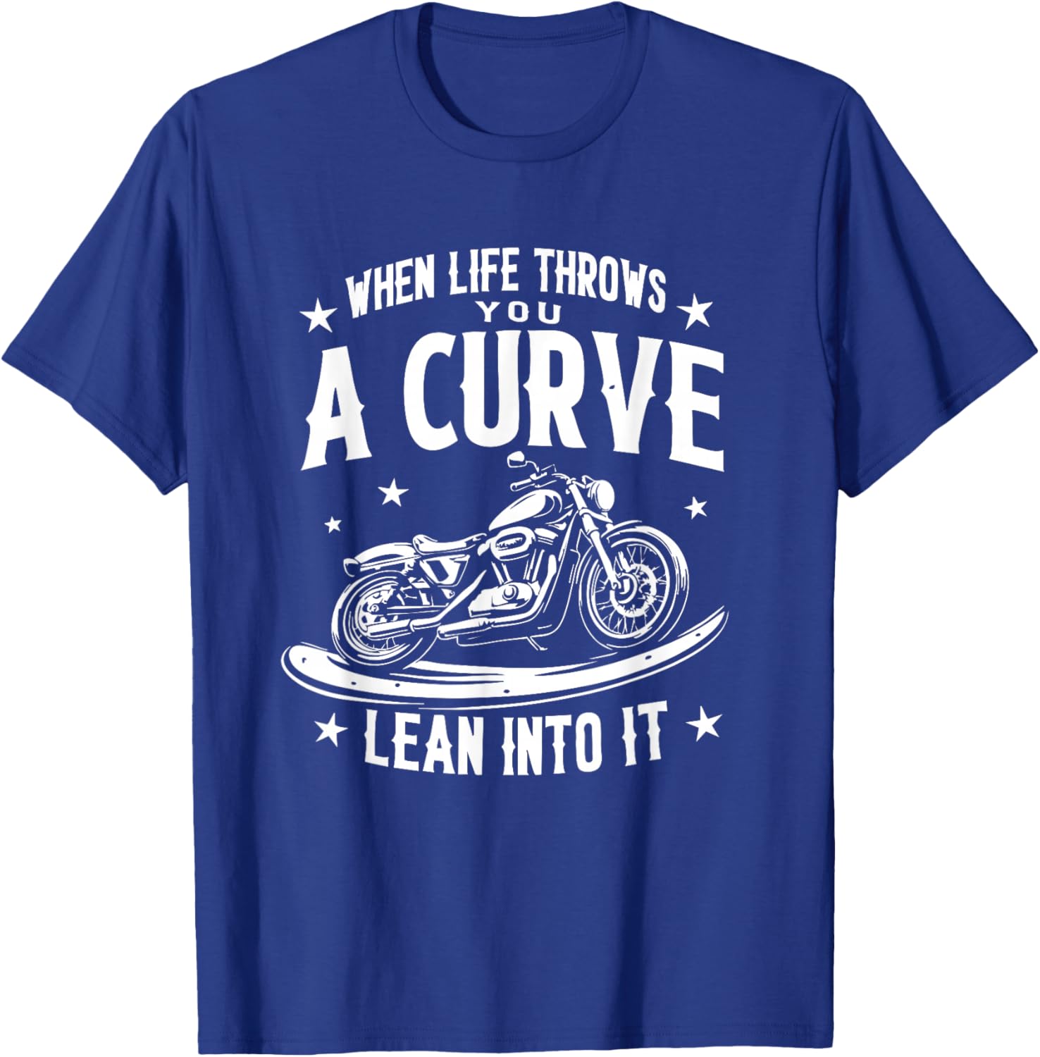 Biker Life Throws You A Curve T-Shirt for Men and Women - Cool Motorcycle Tee - 10