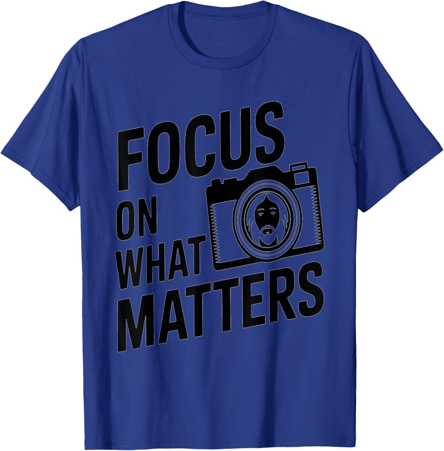 Focus on What Matters Faith Design T-Shirt for Christian Photography Lovers - 3